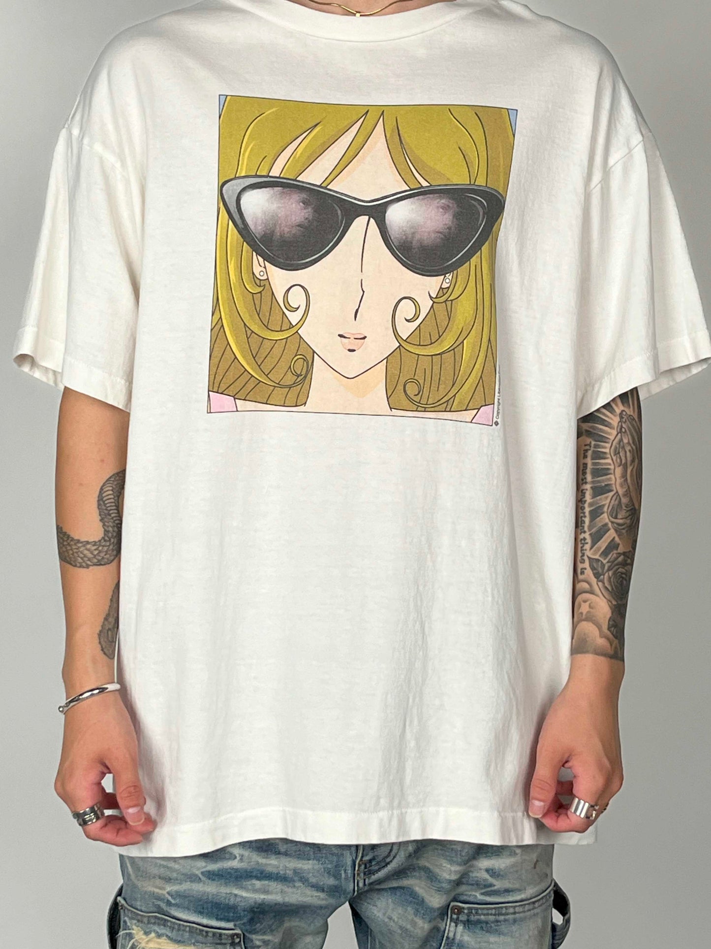 Saint Michael Sunglass S/S Tee White