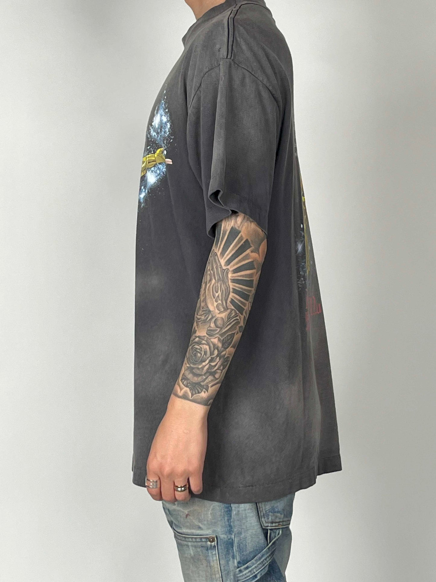 Saint Michael Muu Goldsaint Seiya S/S Tee Black