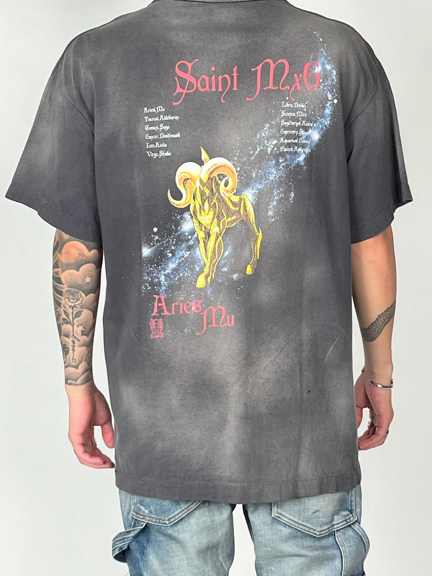 Saint Michael Muu Goldsaint Seiya S/S Tee Black