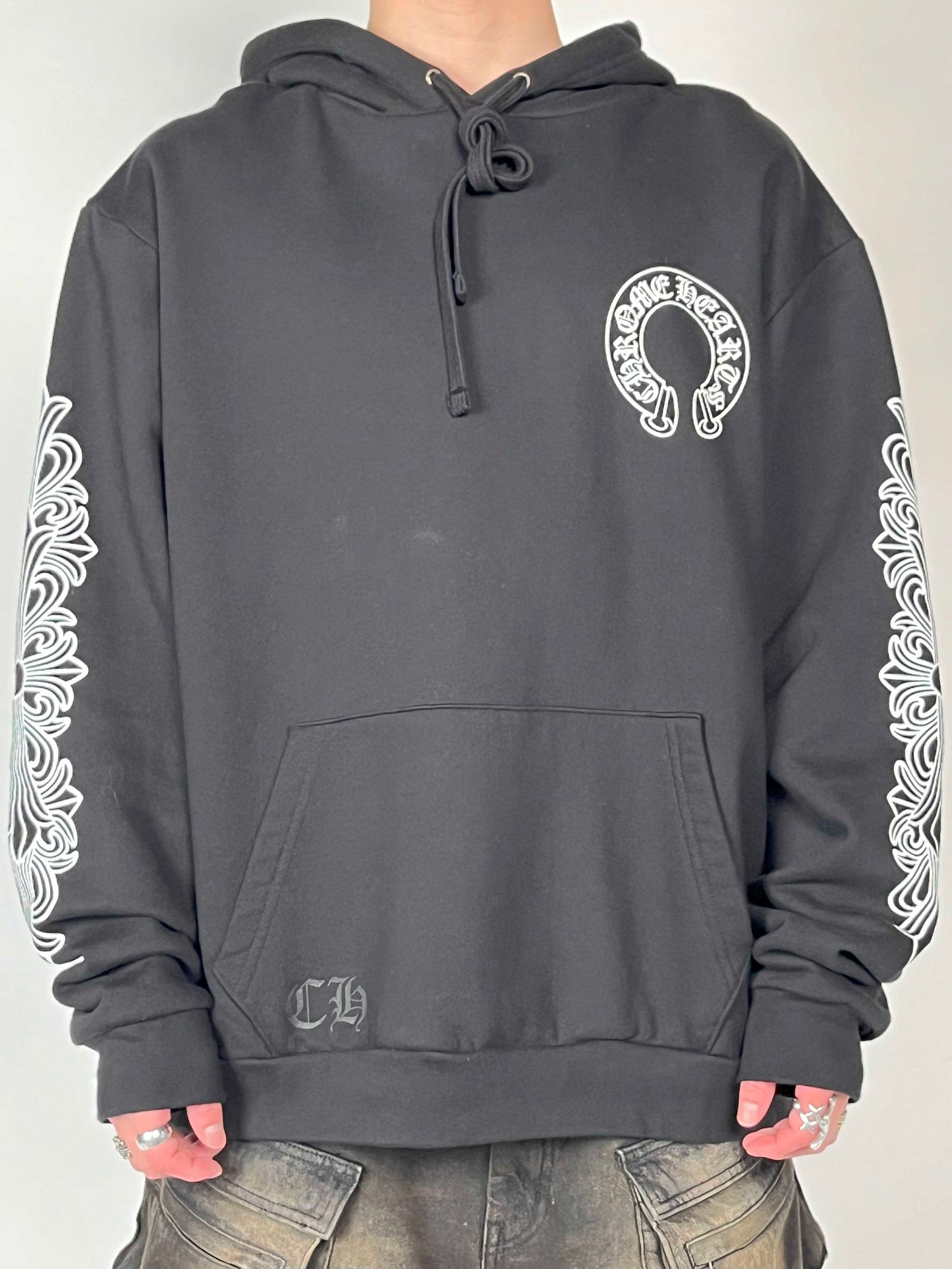Chrome hearts Horseshoe Pullover Hoodie Black
