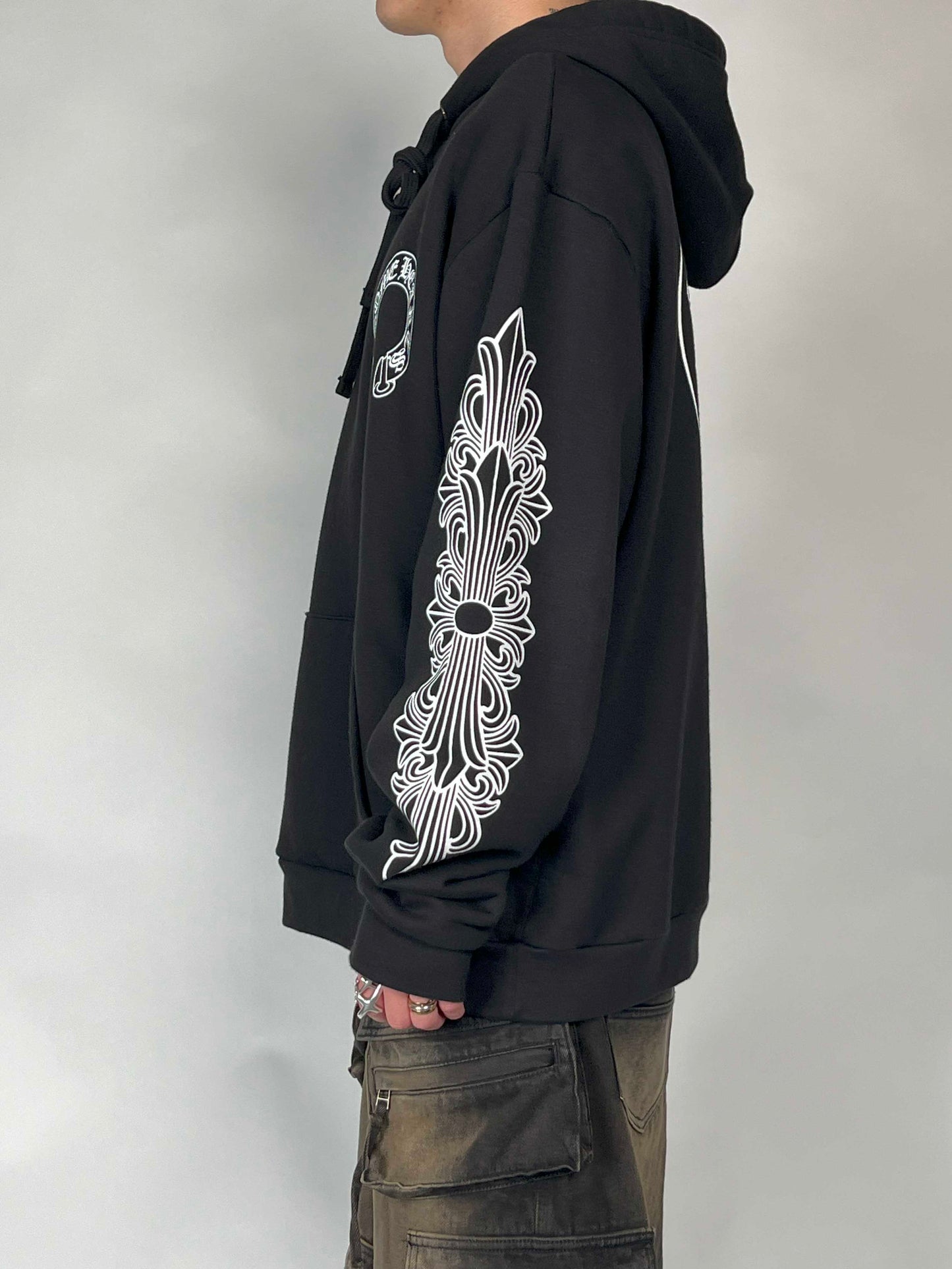 Chrome hearts Horseshoe Pullover Hoodie Black