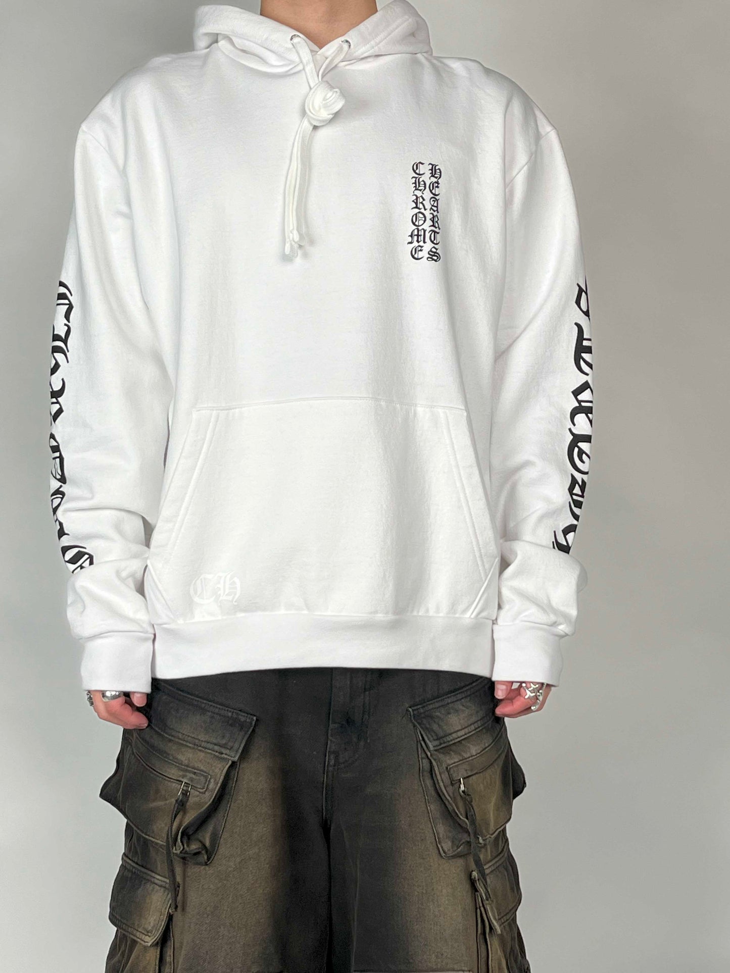 Chrome hearts Arm logo swtshrt Pullover white