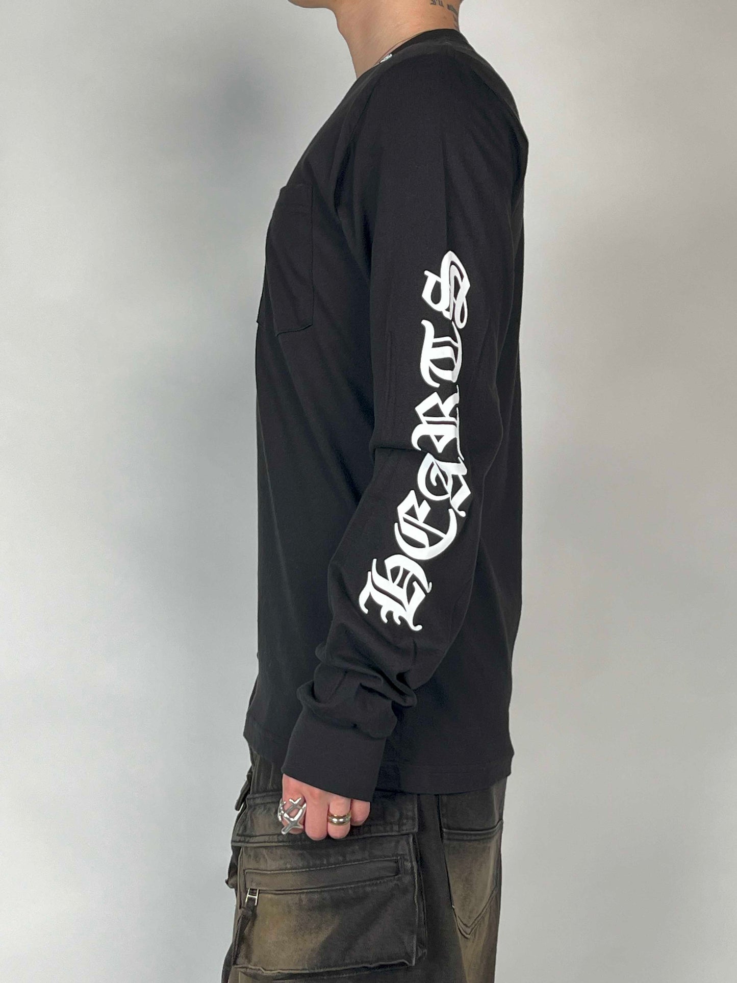Chrome hearts Neck Logo L/S tee Black