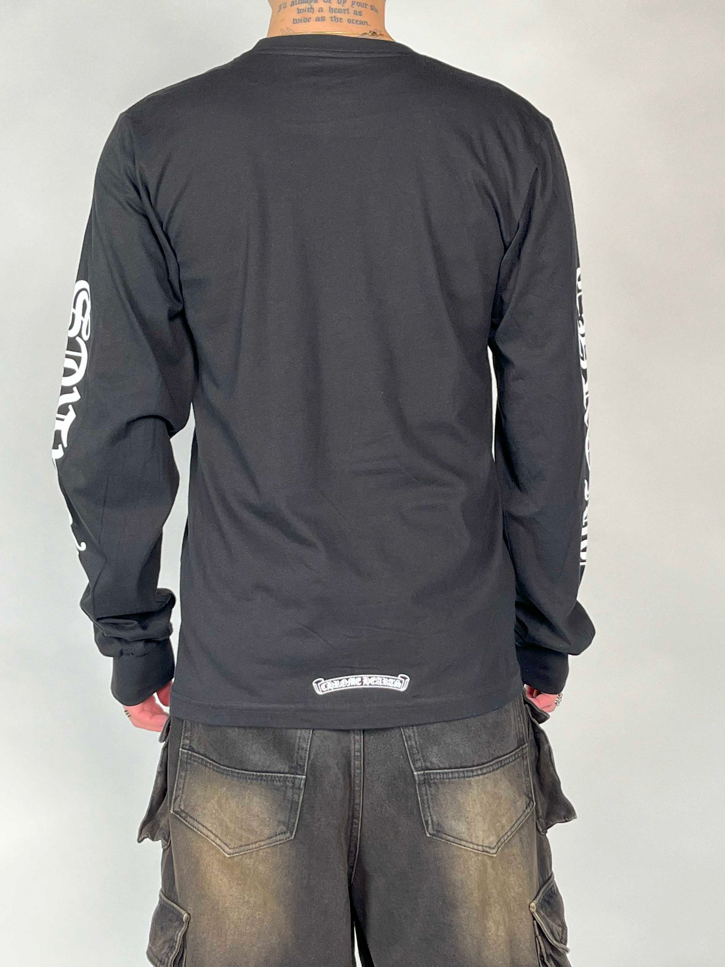 Chrome hearts Neck Logo L/S tee Black