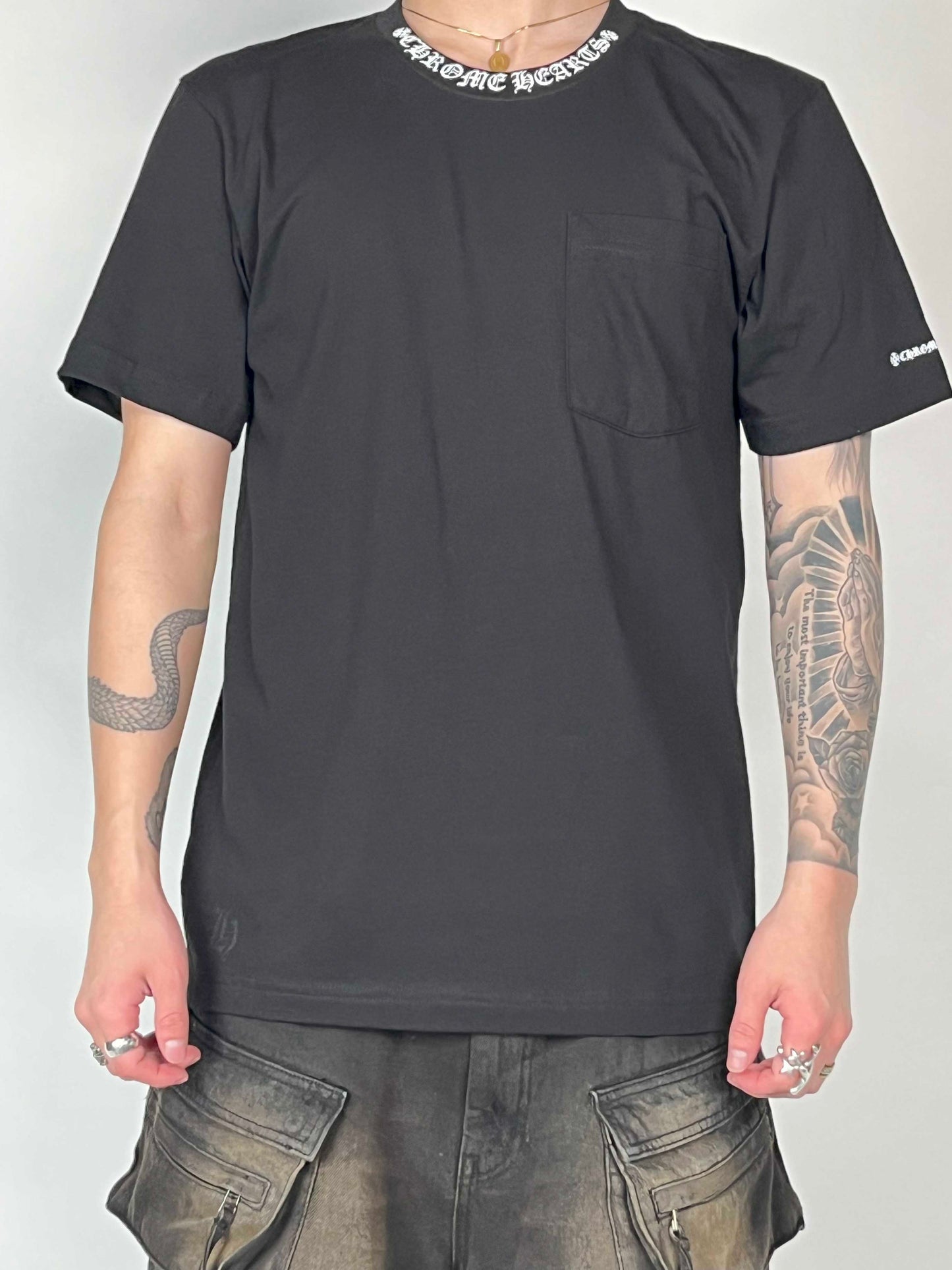 Chrome hearts Neck Logo S/S tee Black