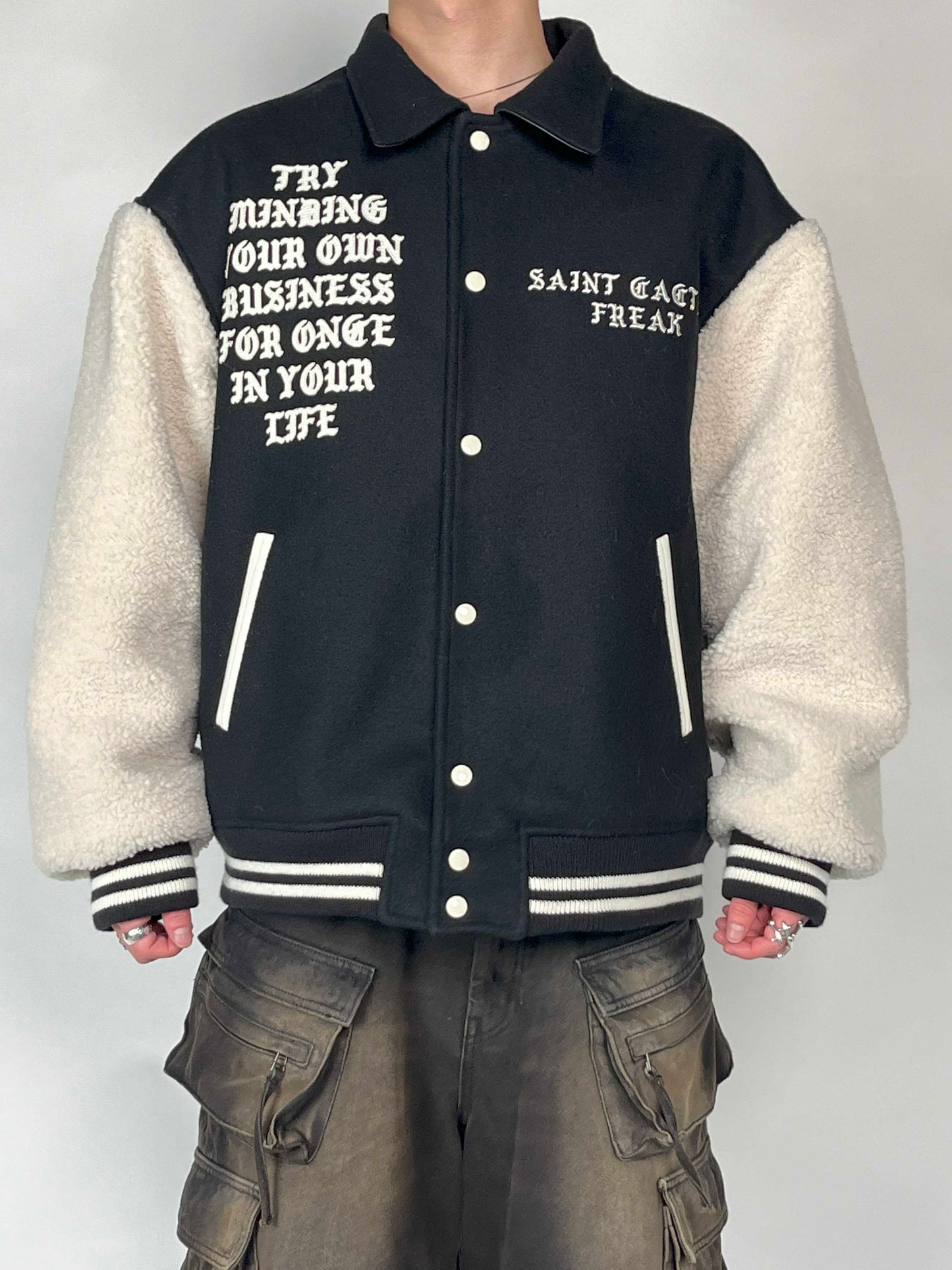 Saint Michael x Cactus Plant Flea Market CP VARSITY JKT