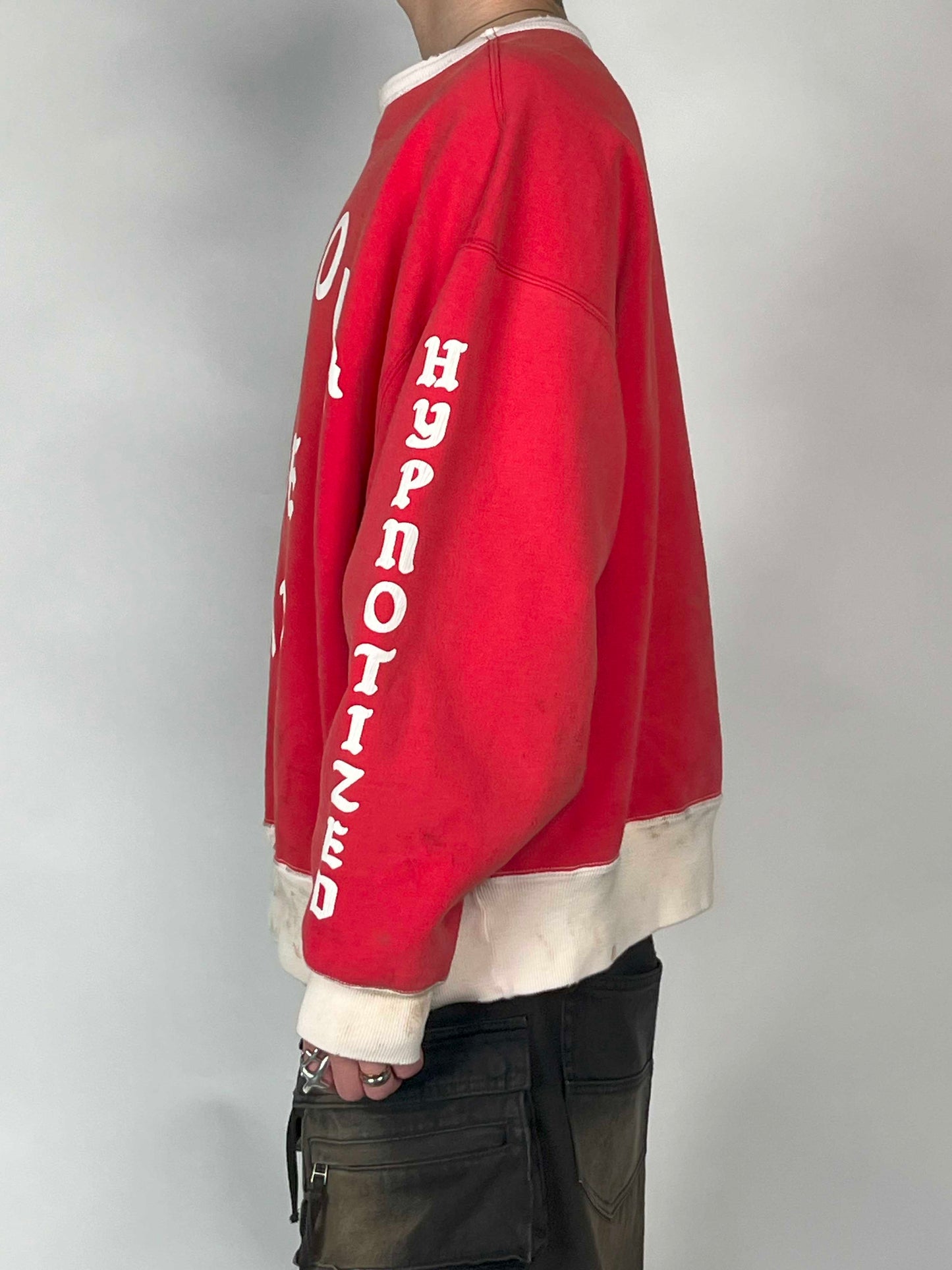 Saint Michael Crew Sweat Soft Love Red