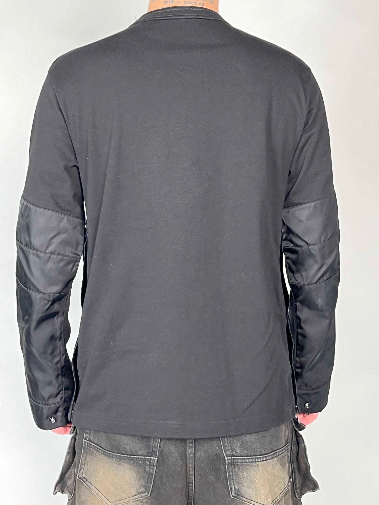 Dior x Sacai Docking Over Shirtt L/S Tee Black
