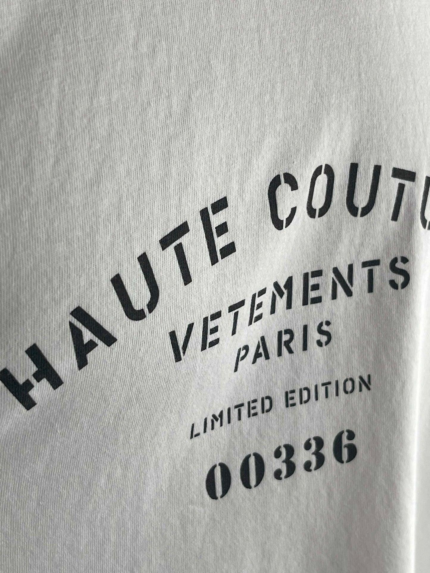 Vetements `Haute Couture` S/S TEE