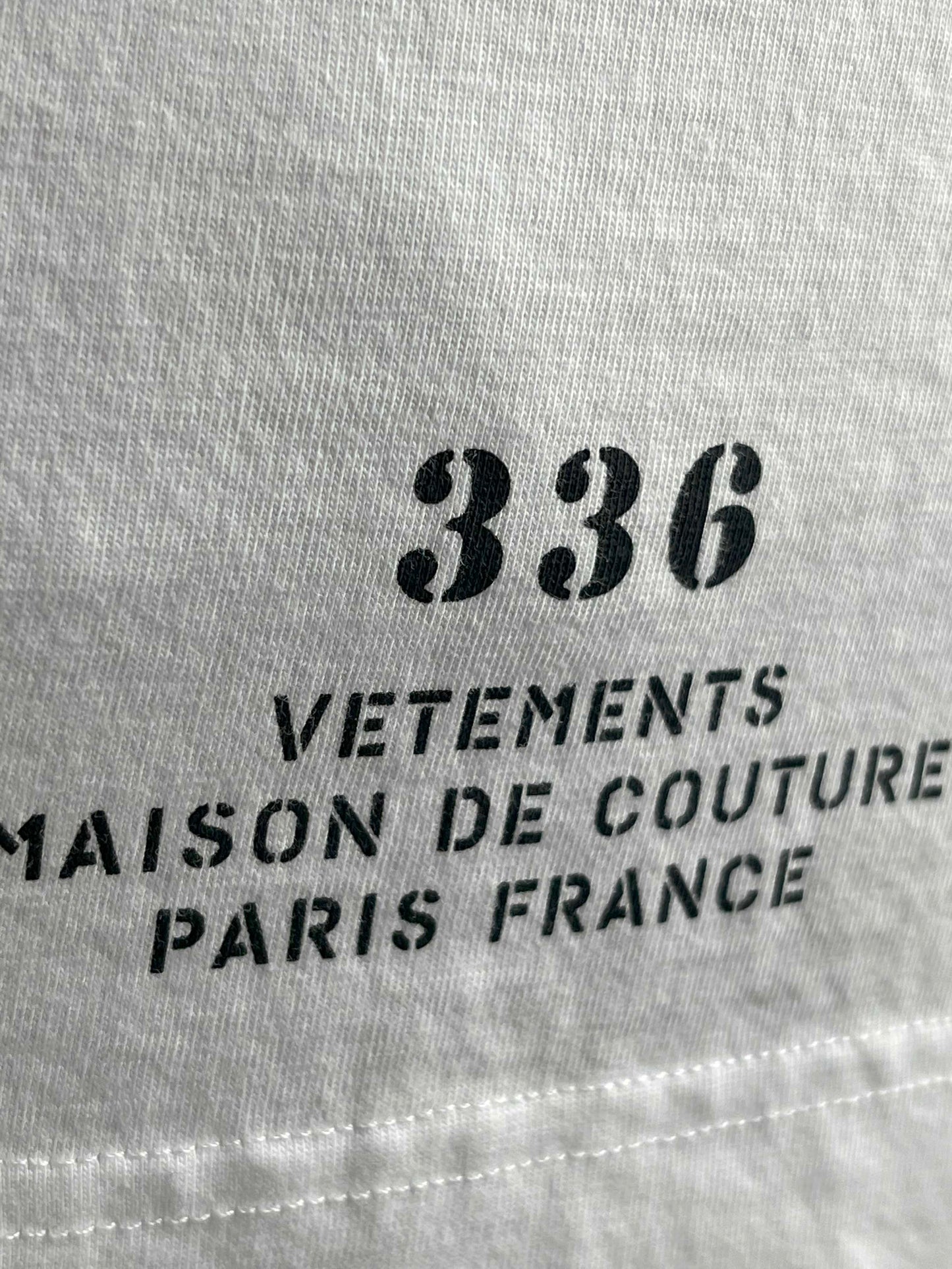Vetements `Haute Couture` S/S TEE