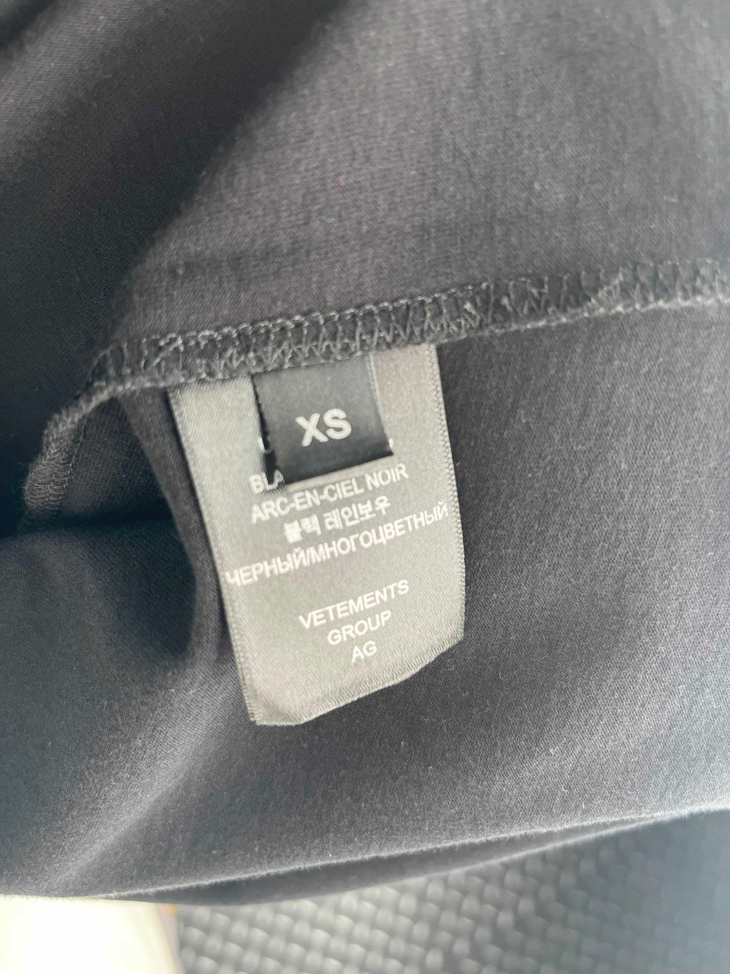 Vetements Translation S/S TEE black