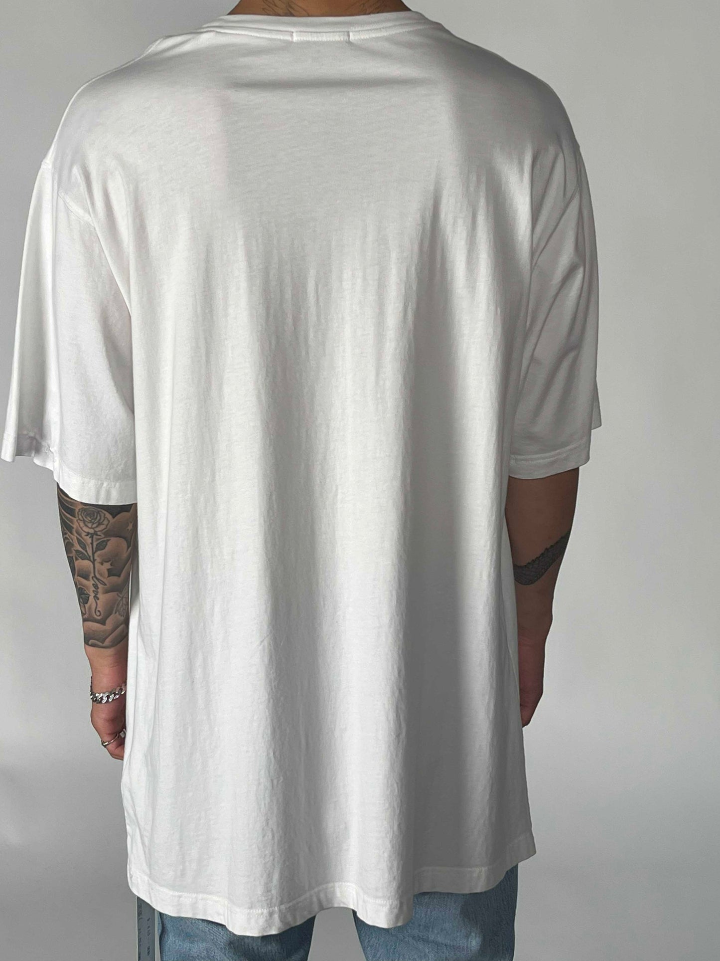Heron Preston Oversize S/S TEE Permanent Off White Multie