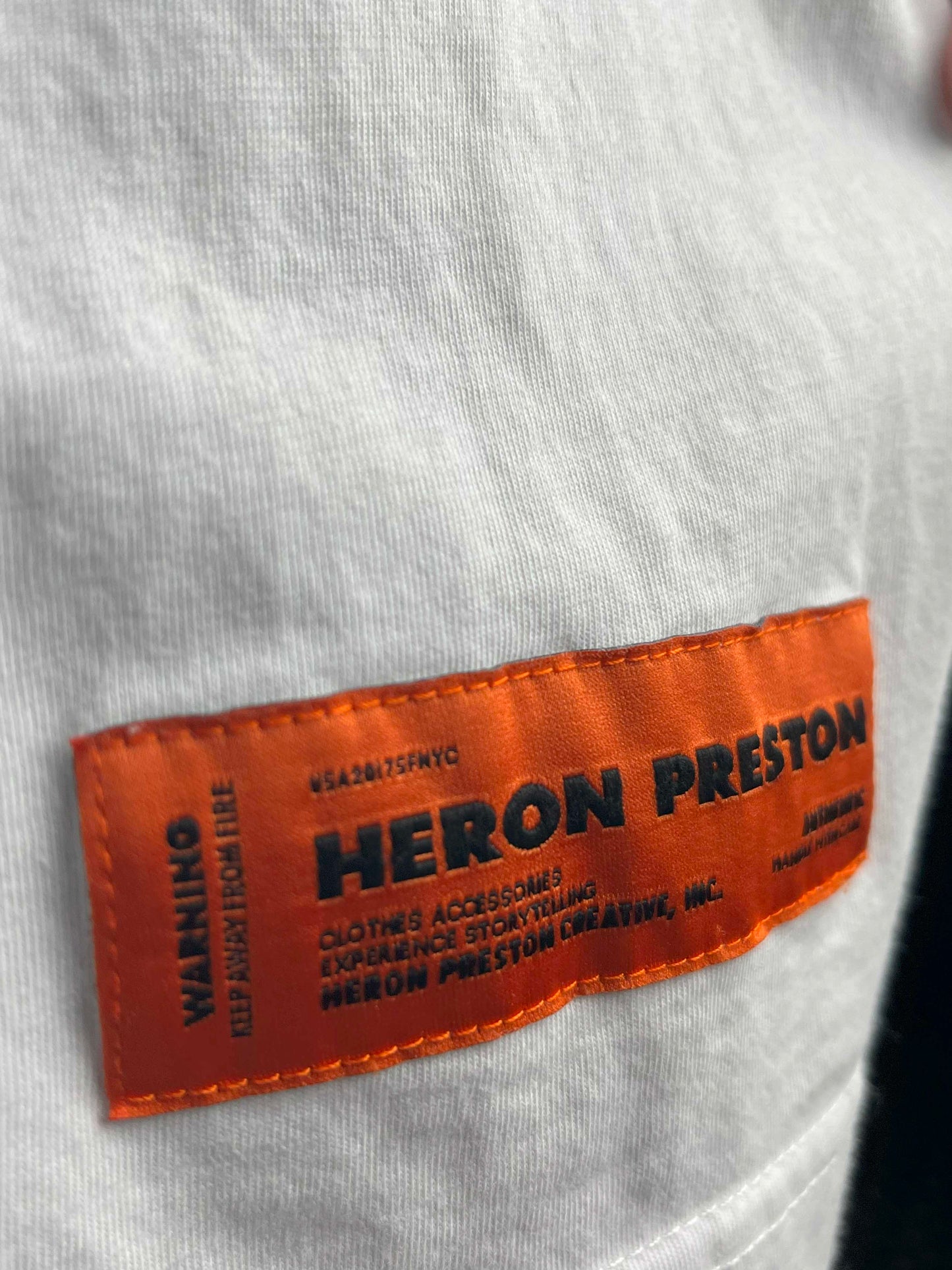 Heron Preston Oversize S/S TEE Permanent Off White Multie