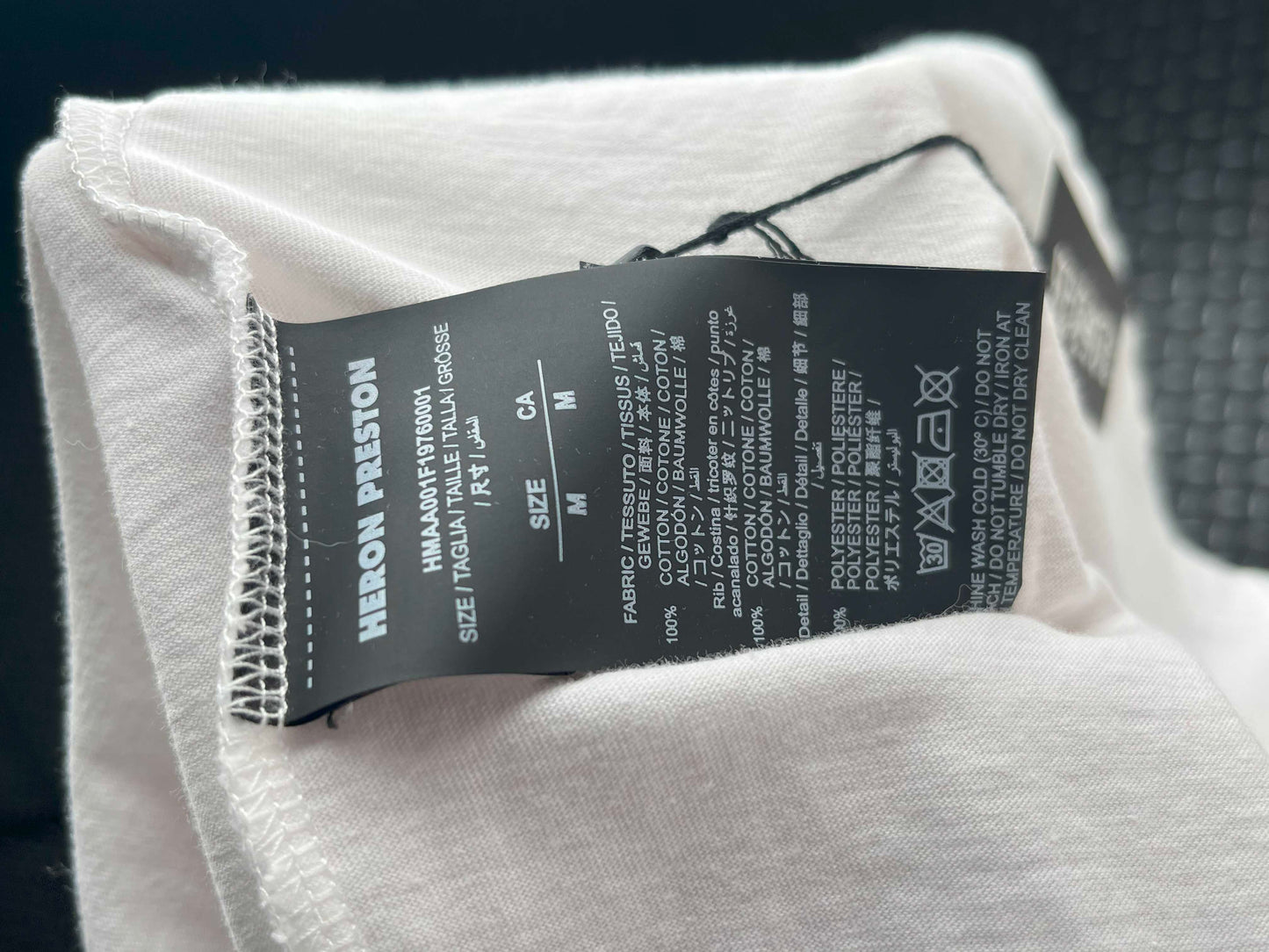 Heron Preston Oversize S/S TEE Permanent Off White Multie