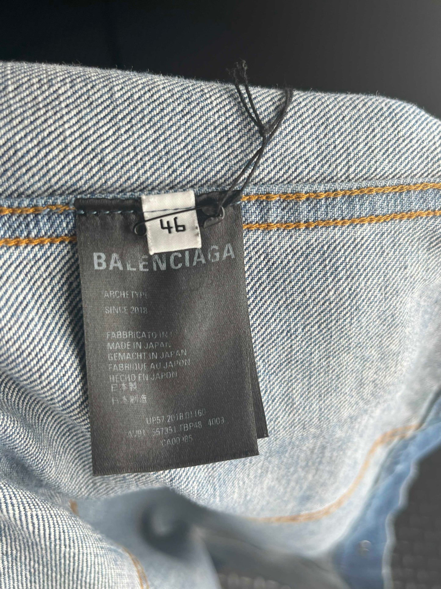 Balenciaga Oversize Backlogo Denim Jacket