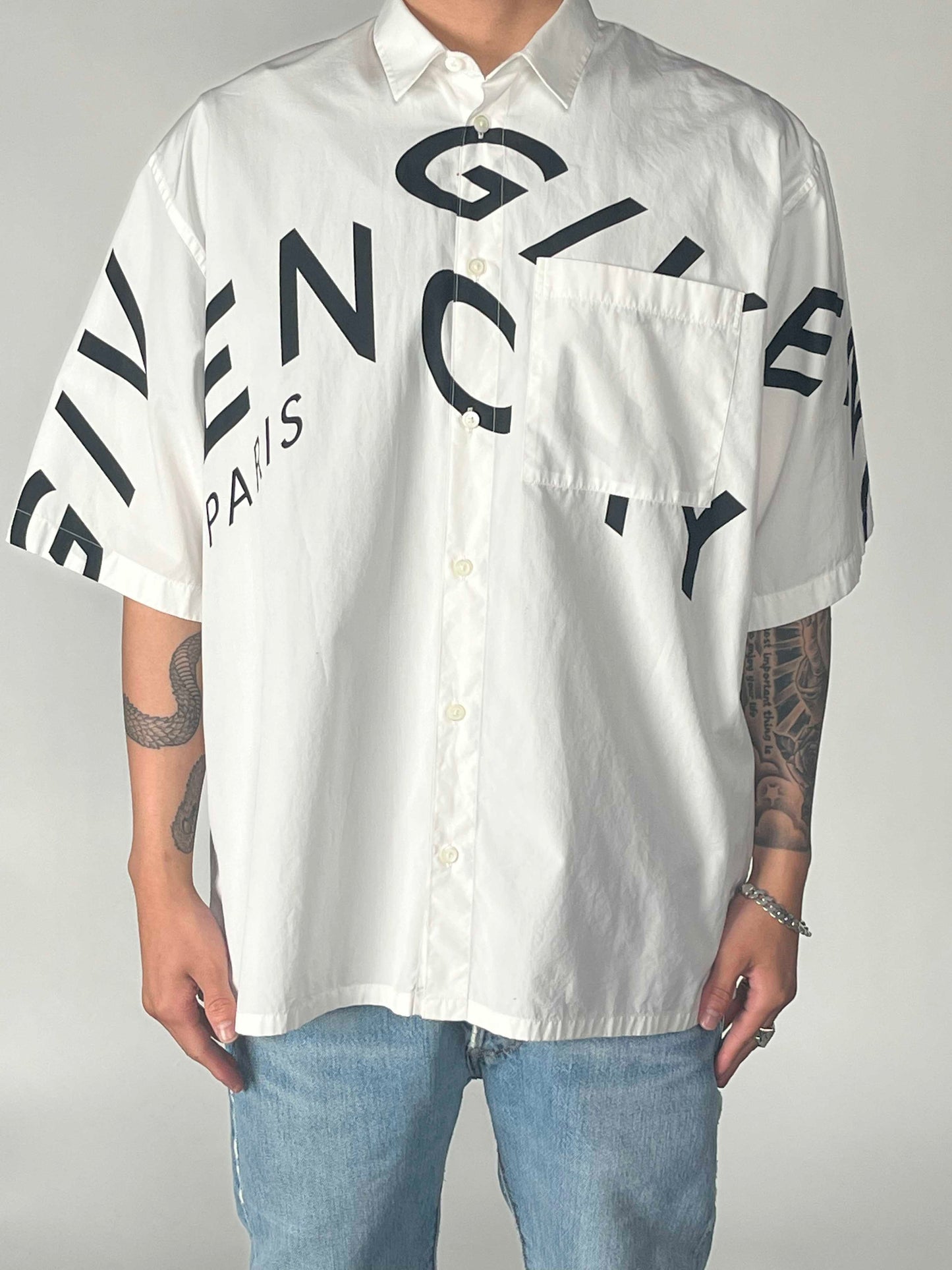 Givenchy Logo Print S/S Shirts