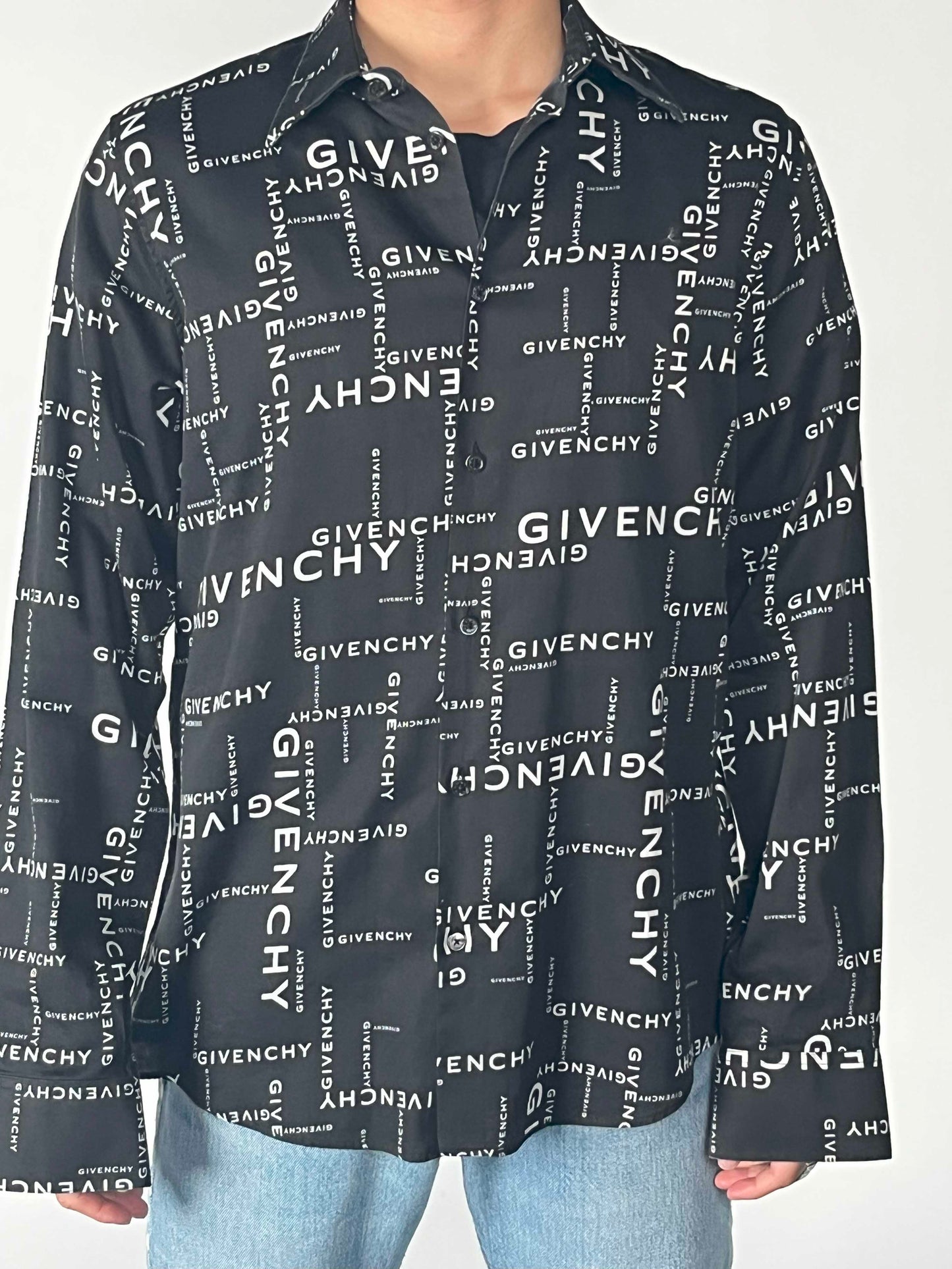 Givenchy Logo Print L/S Shirts