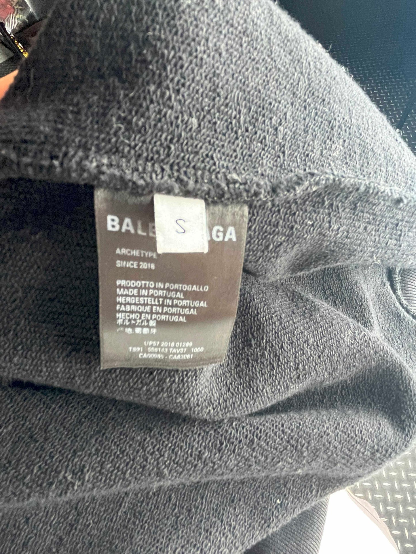 Balenciaga Logo Print Pullover Hoodie