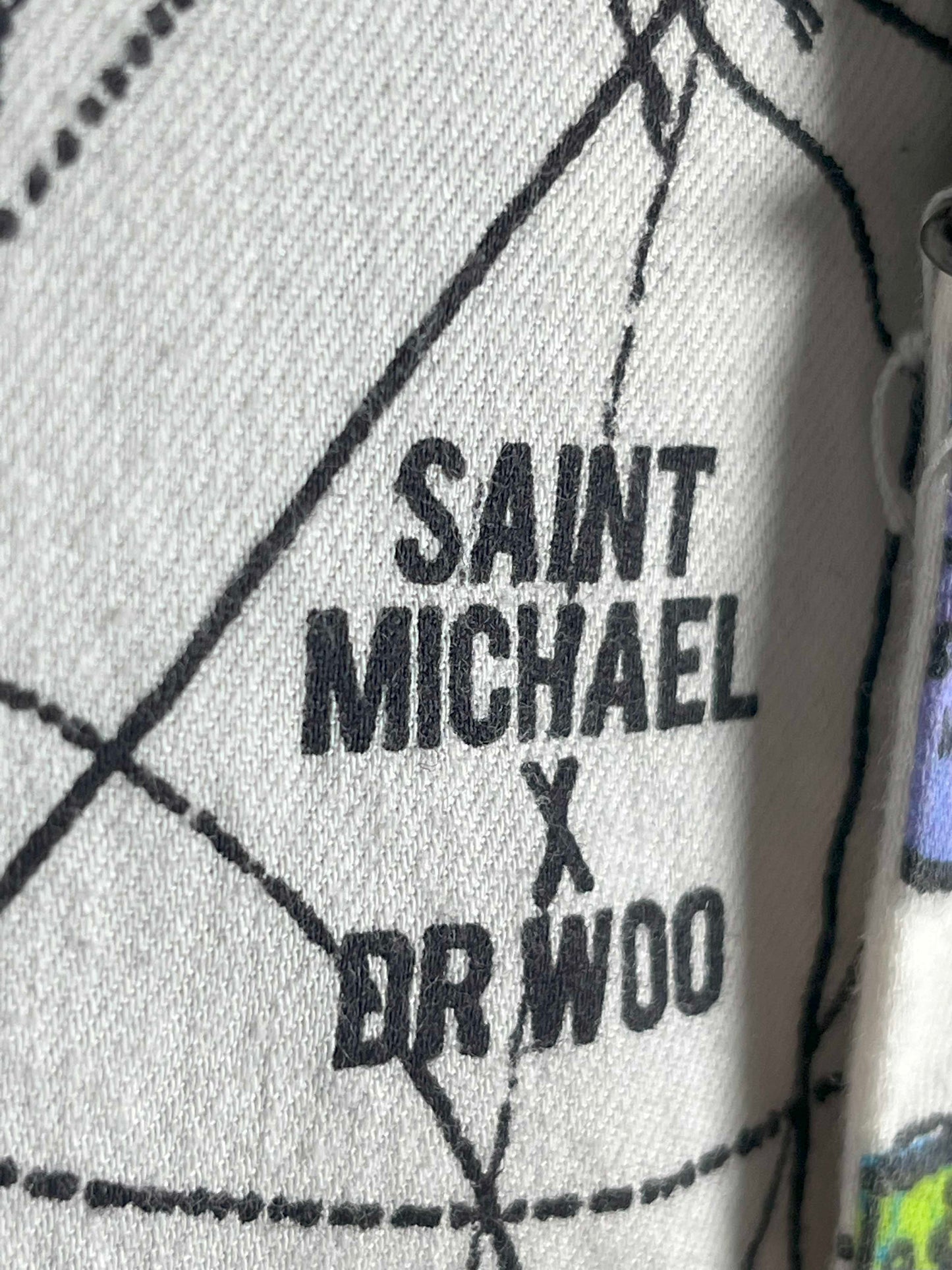 Saint Michael x Dr.Woo World Map Pajama Shirt