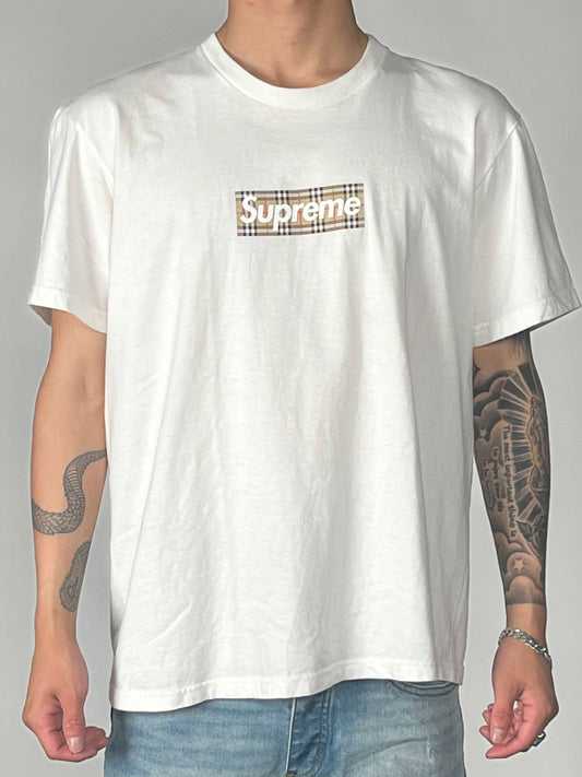 Supreme x Burberry Box Logo S/S TEE