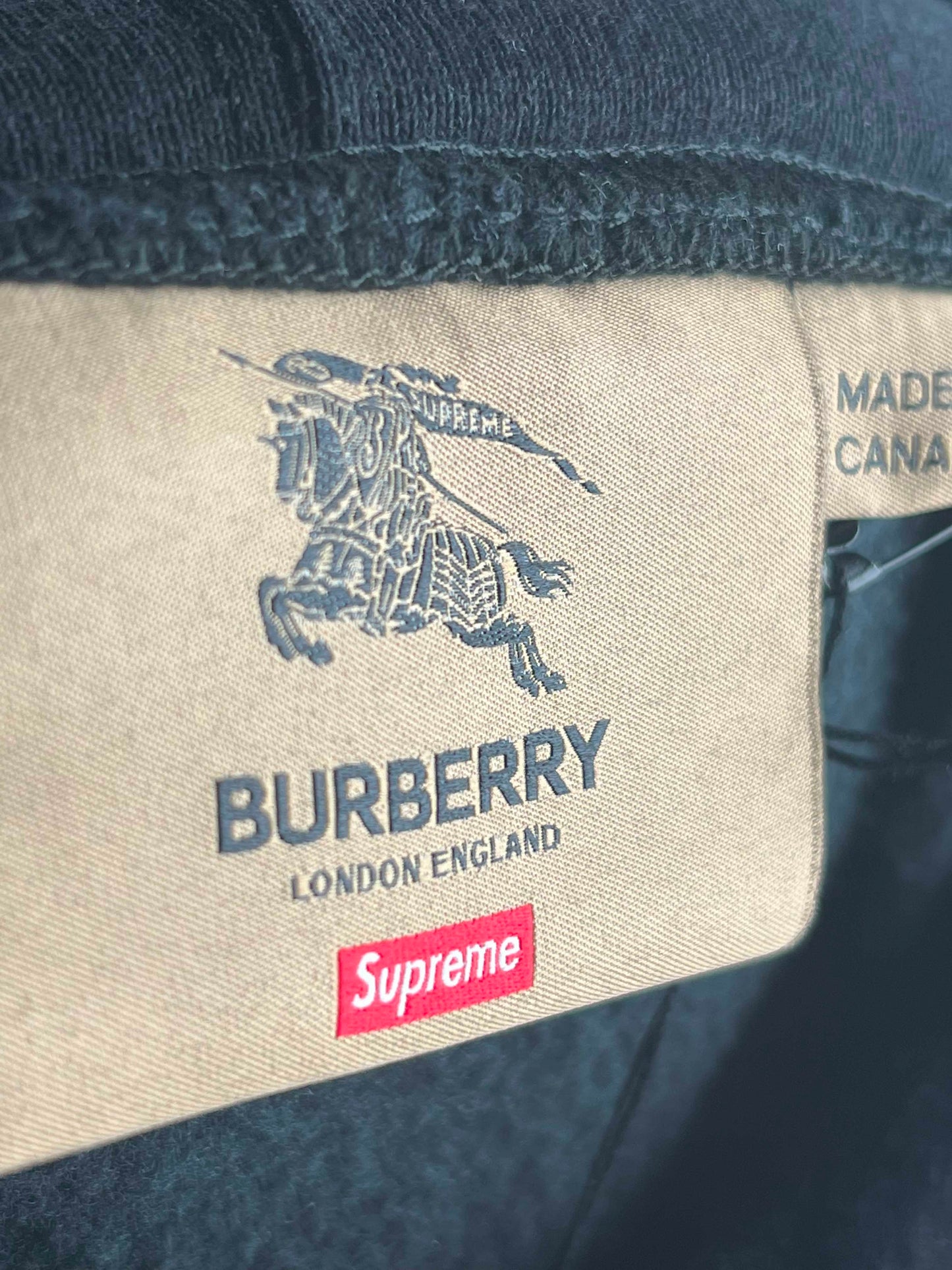 Supreme x Burberry Box Logo Pullover Hoodie