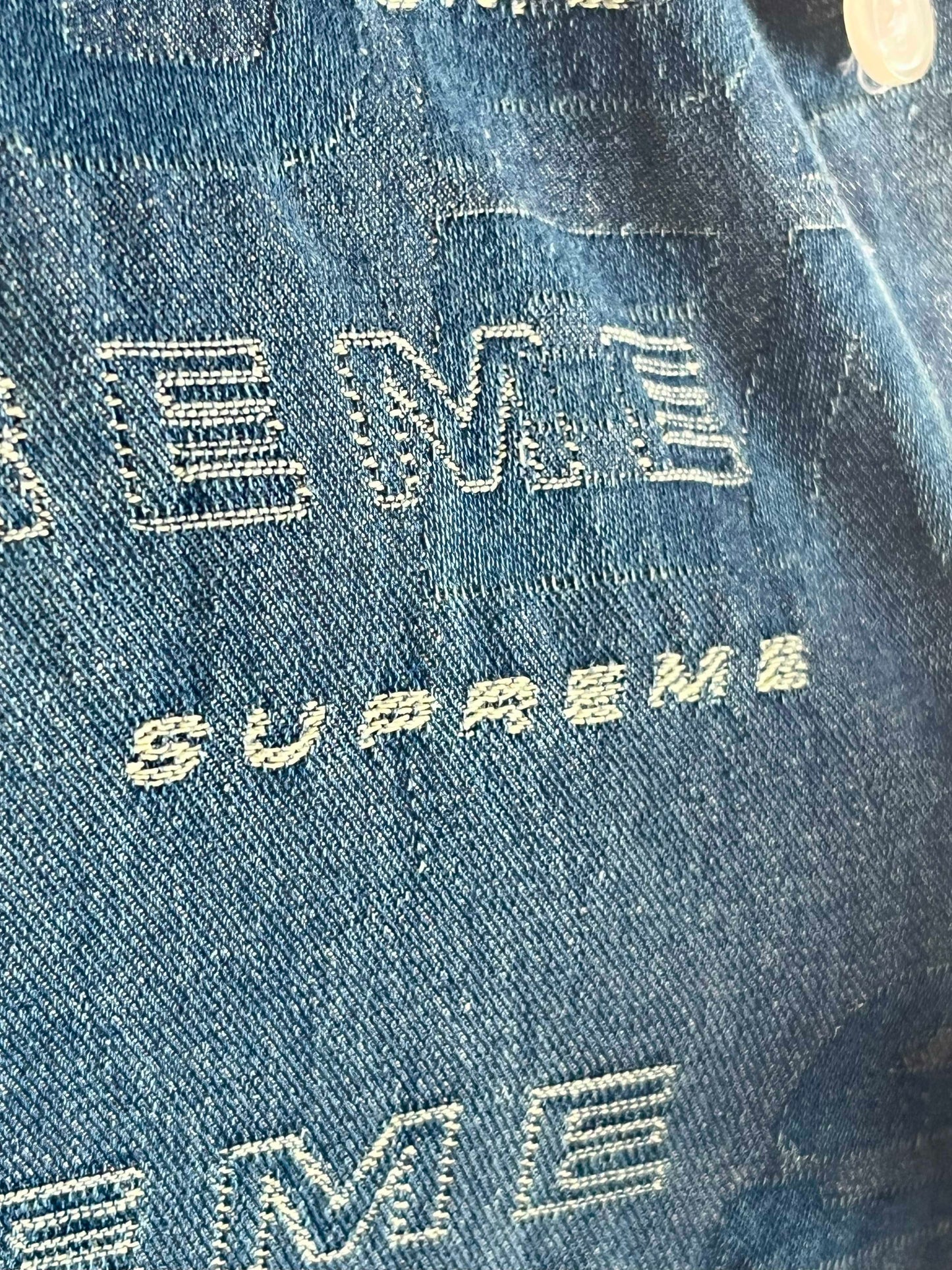 Supreme Dimensions Logo Denim Shiirt