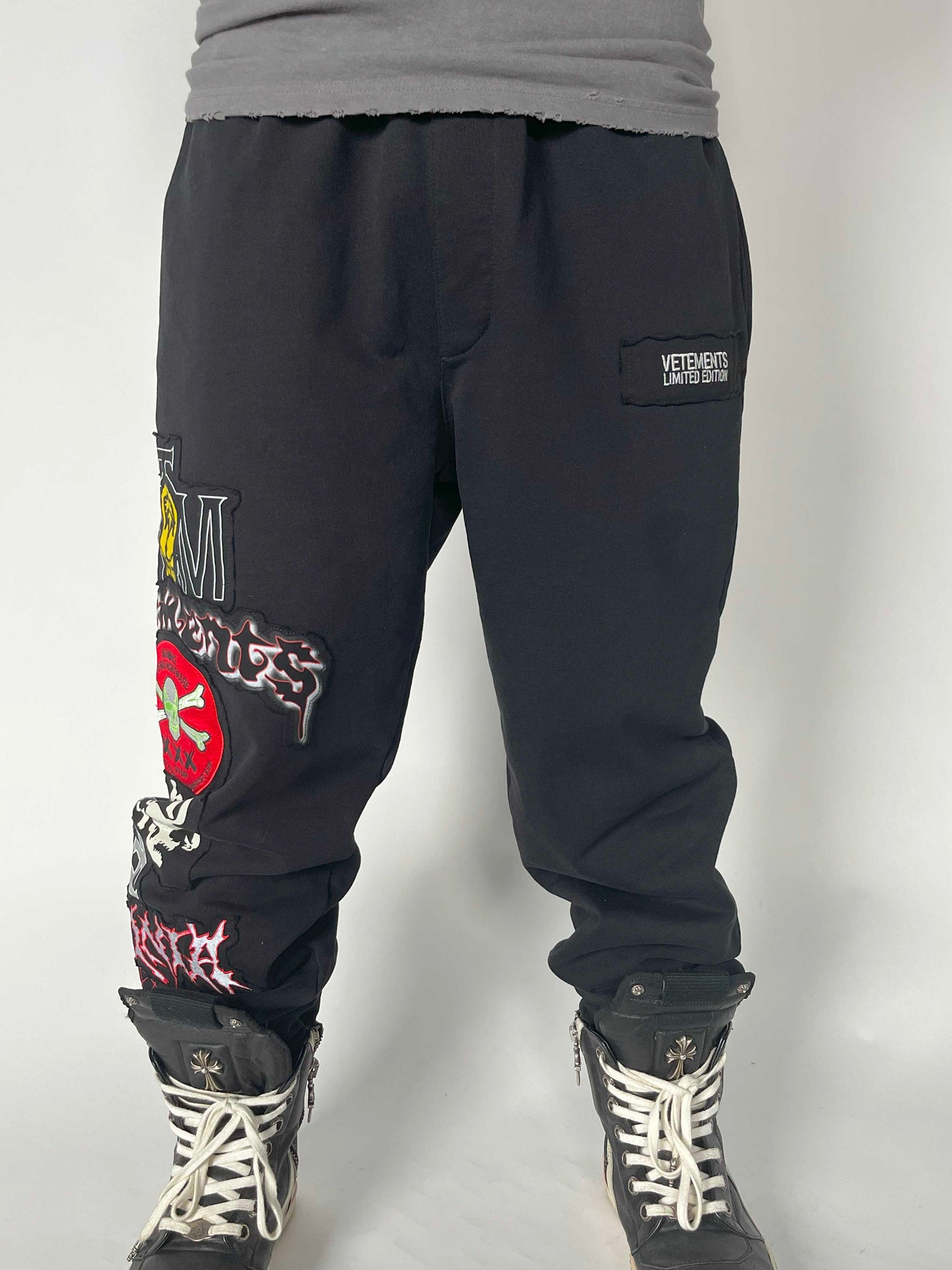 Vetements Metal Patched Logo Sweatpants