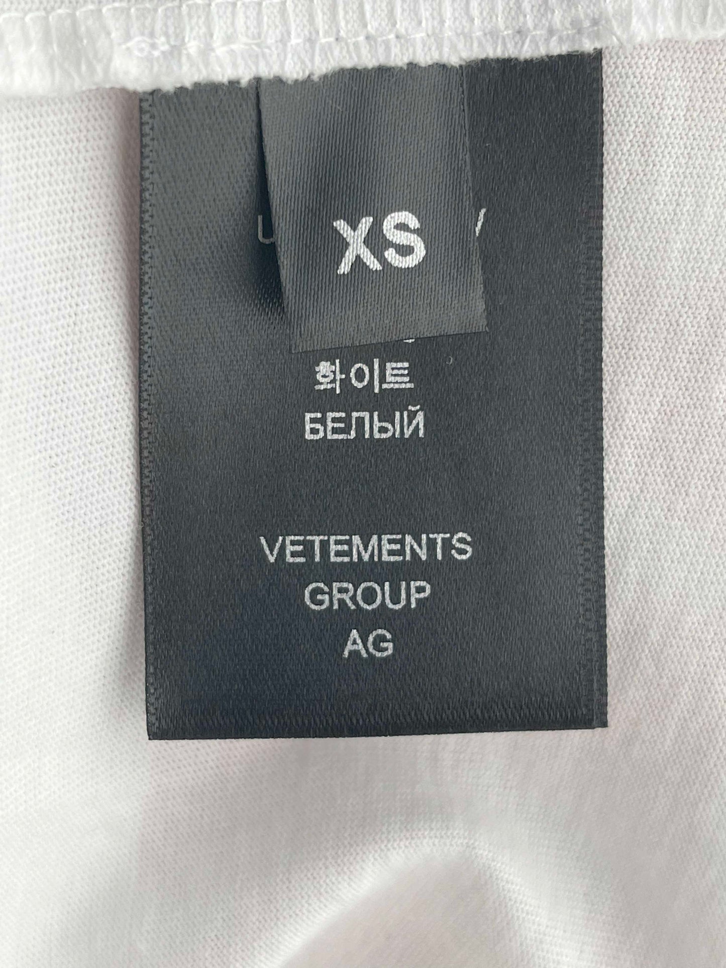 Vetements Hotter Than Tour Ex S/S TEE