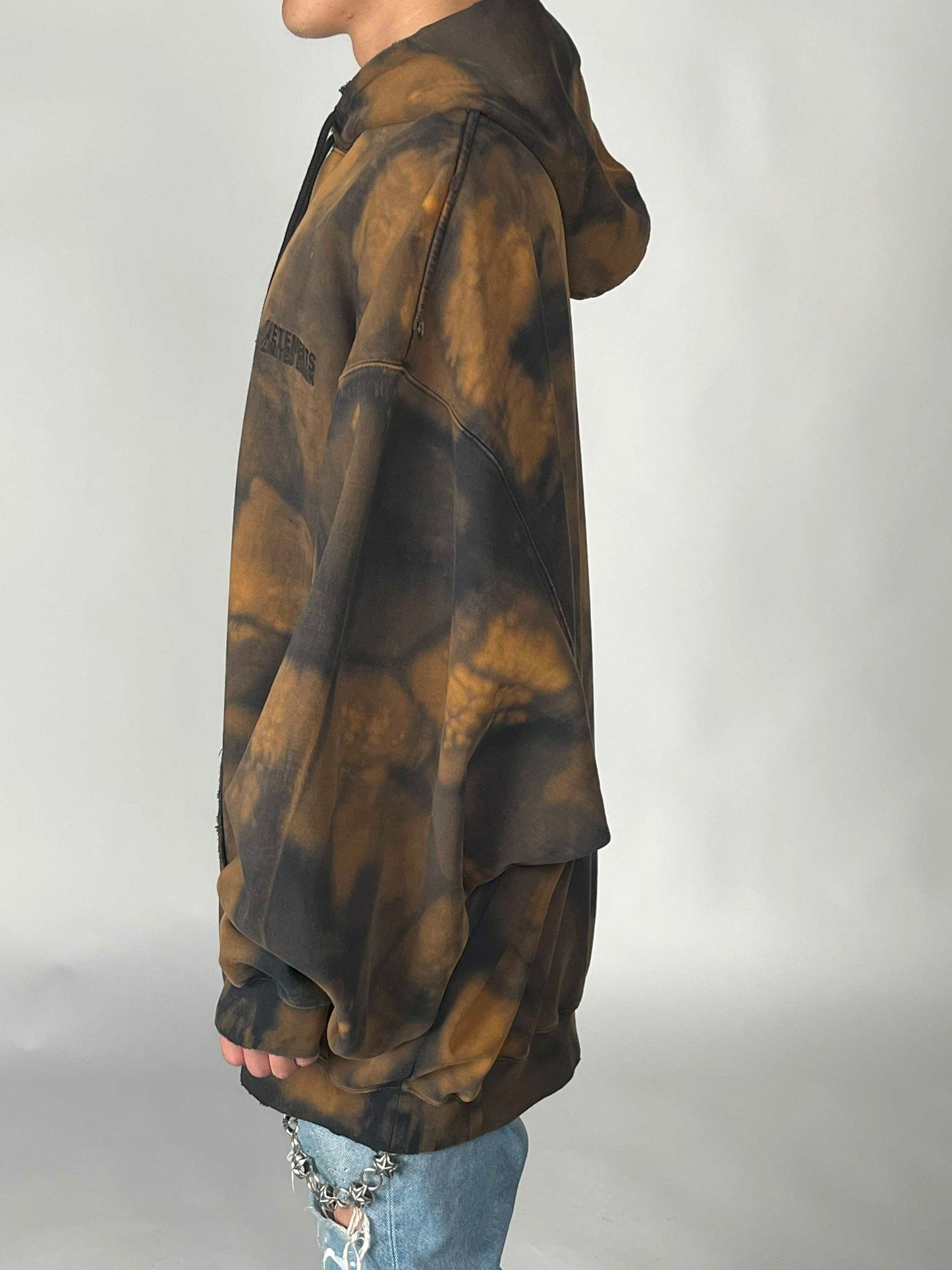 Vetements Over Bleached Hoodie