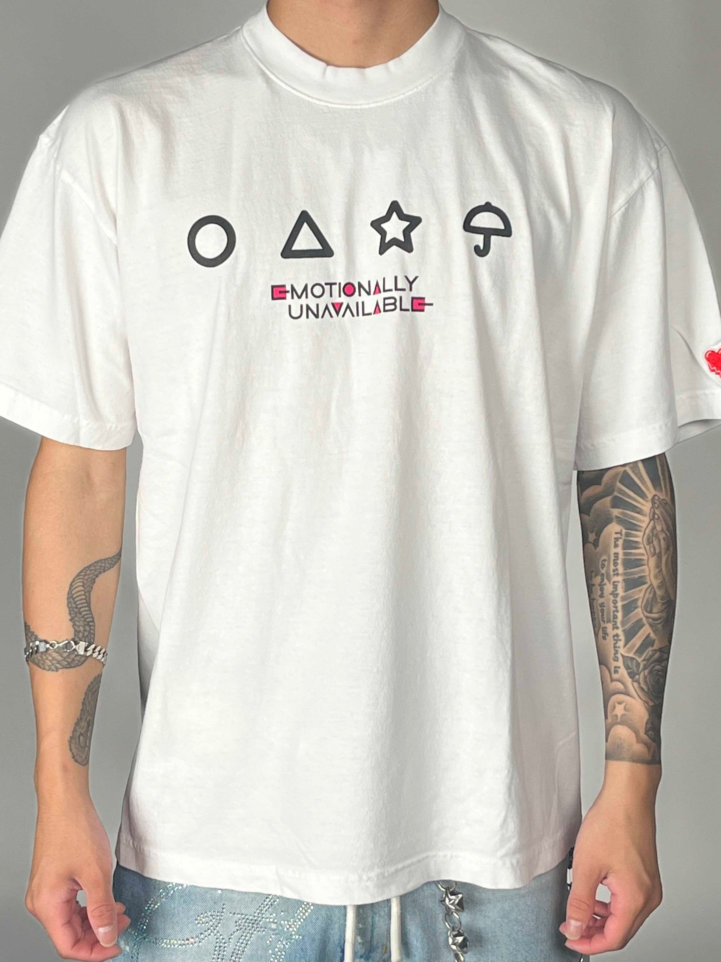 Emotionally Unavailable x Squid Game S/S TEE