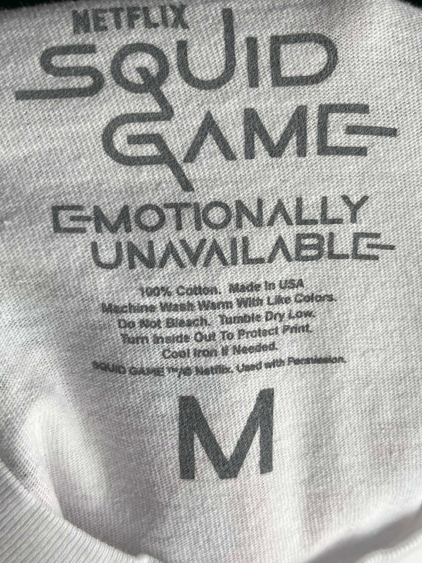 Emotionally Unavailable x Squid Game S/S TEE