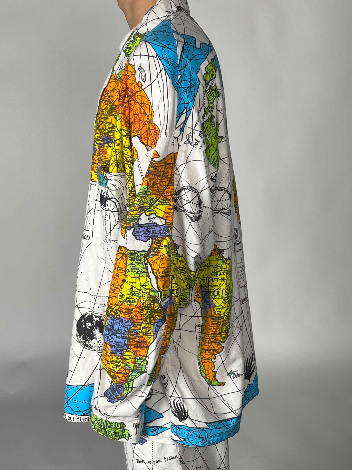 Saint Michael x Dr.Woo World Map Pajama Set Up