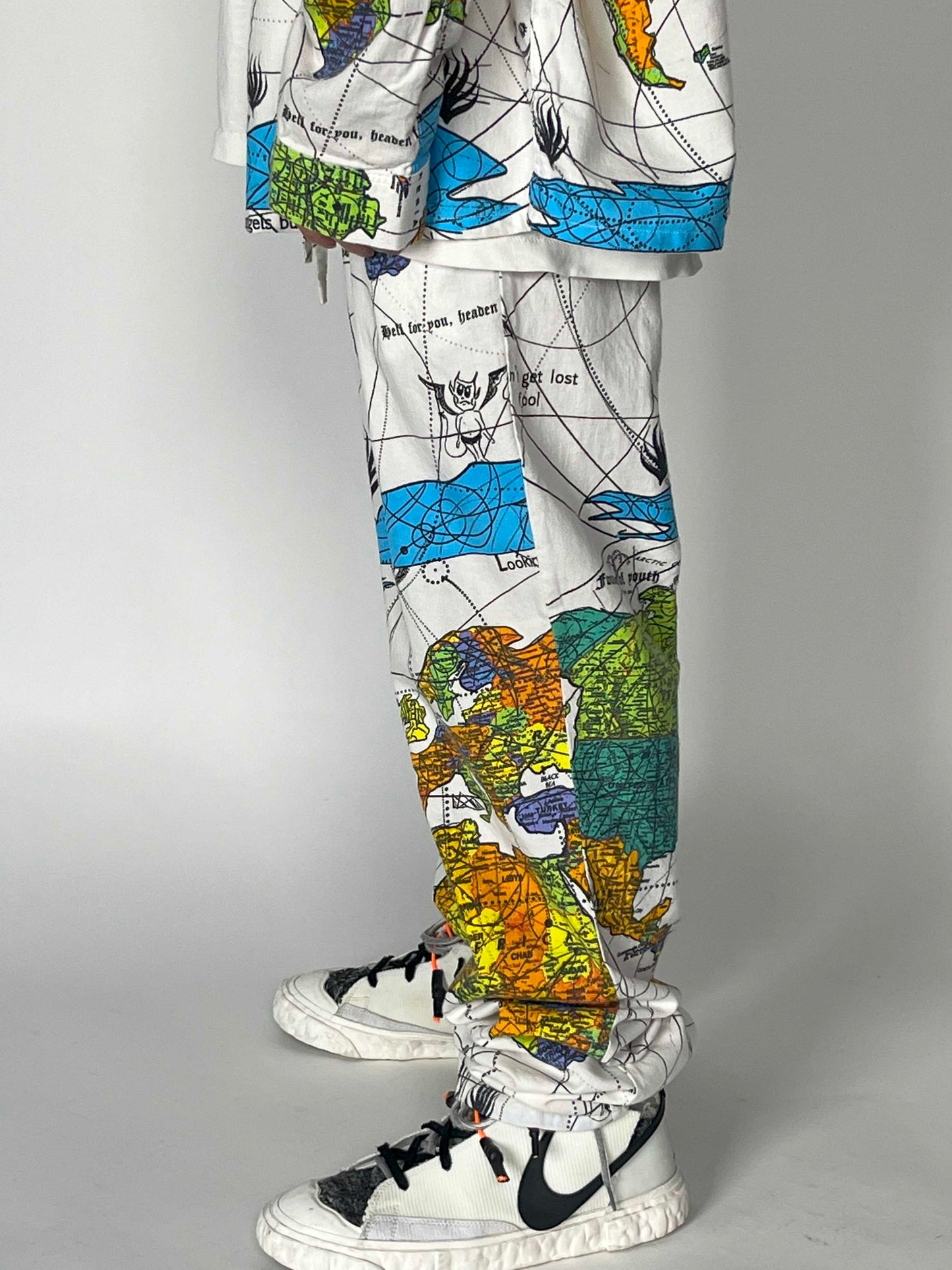 Saint Michael x Dr.Woo World Map Pajama Set Up