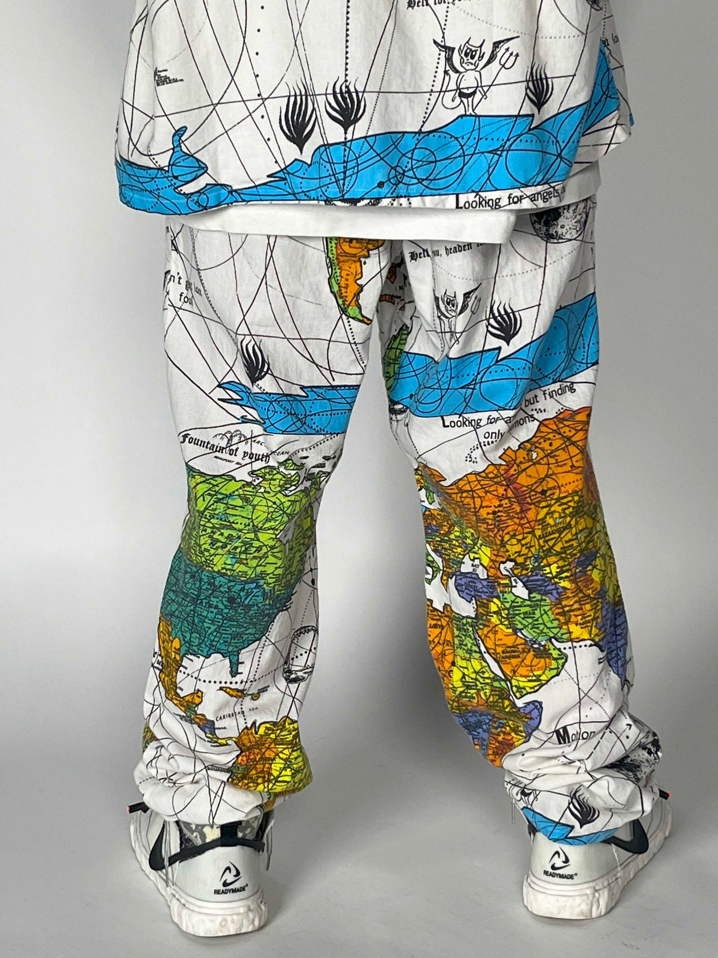 Saint Michael x Dr.Woo World Map Pajama Set Up