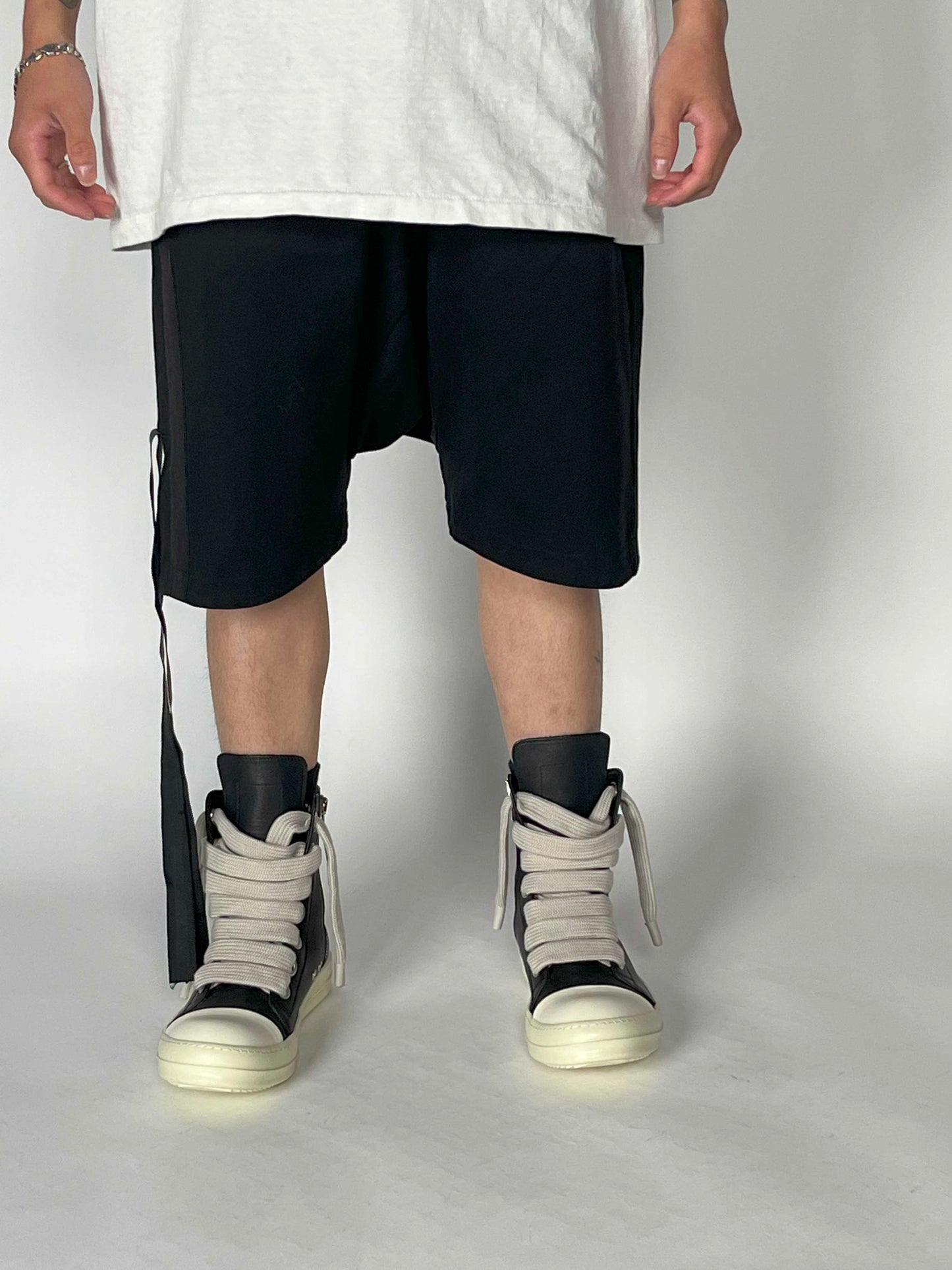 Unravel Project Cotton Drop Crotch Sweat Shorts