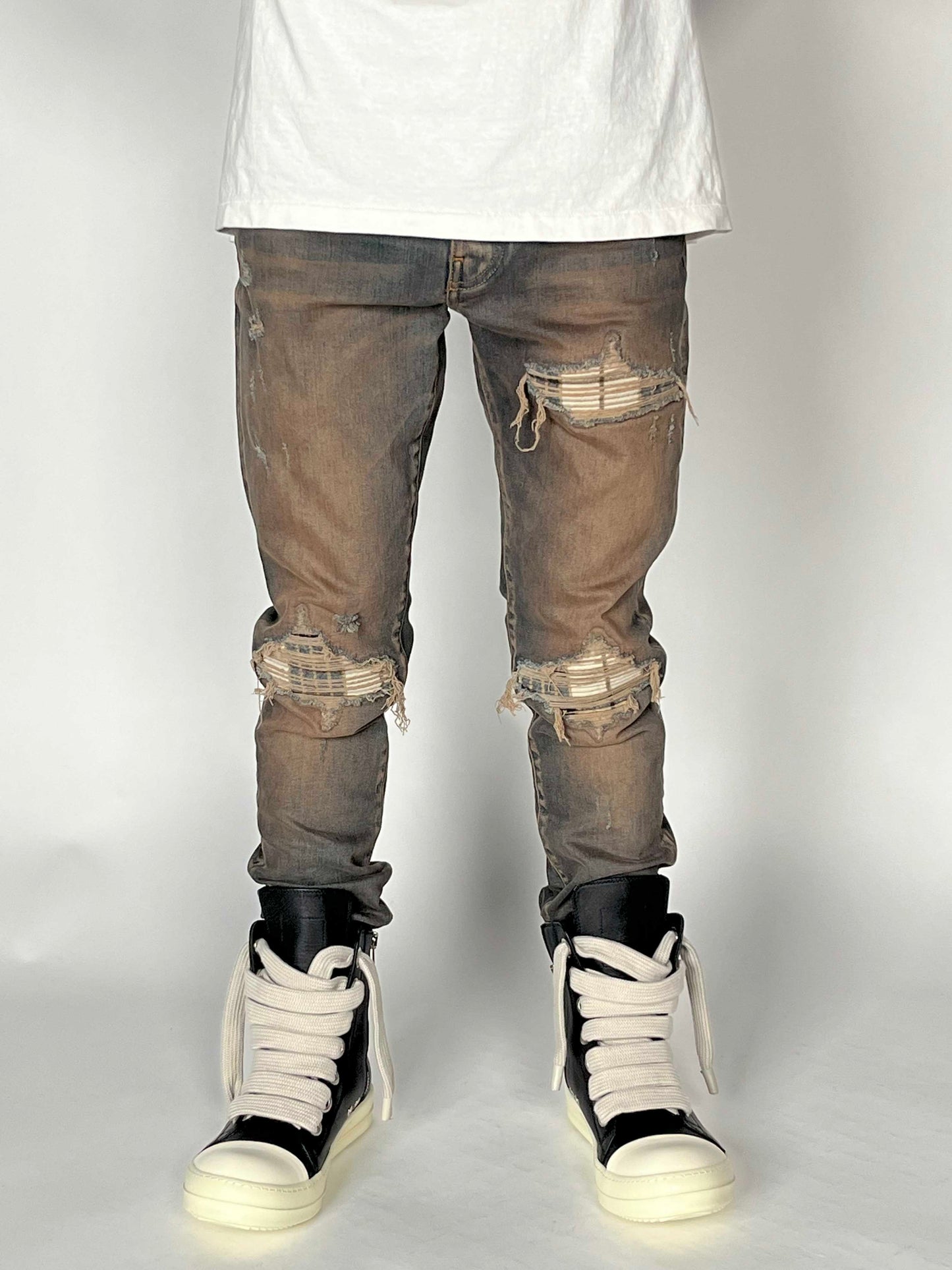 Amiri Plaid Mx1 Jean