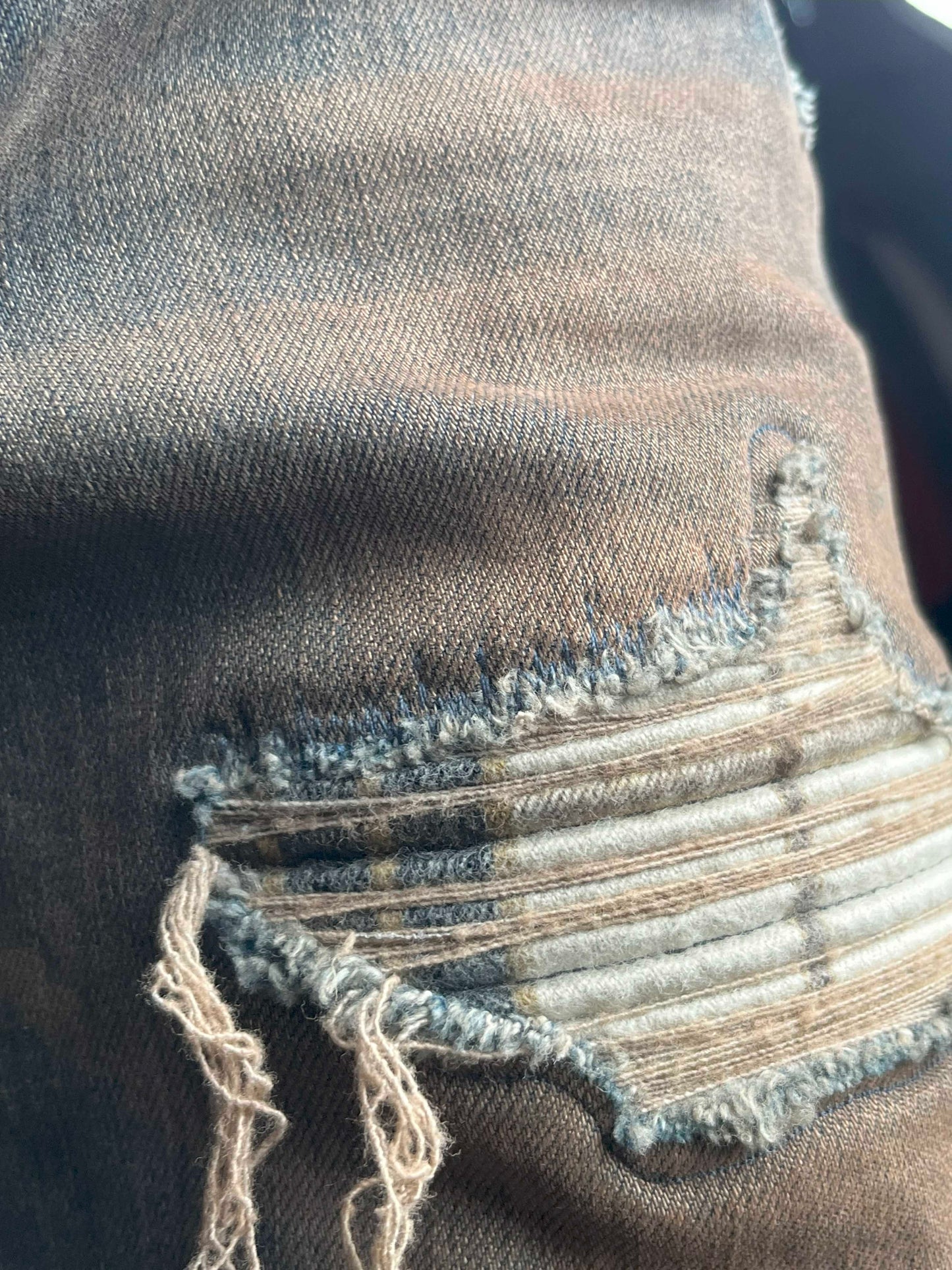 Amiri Plaid Mx1 Jean