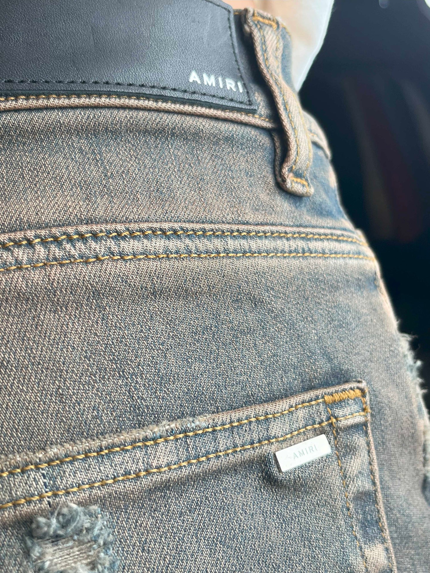 Amiri Plaid Mx1 Jean