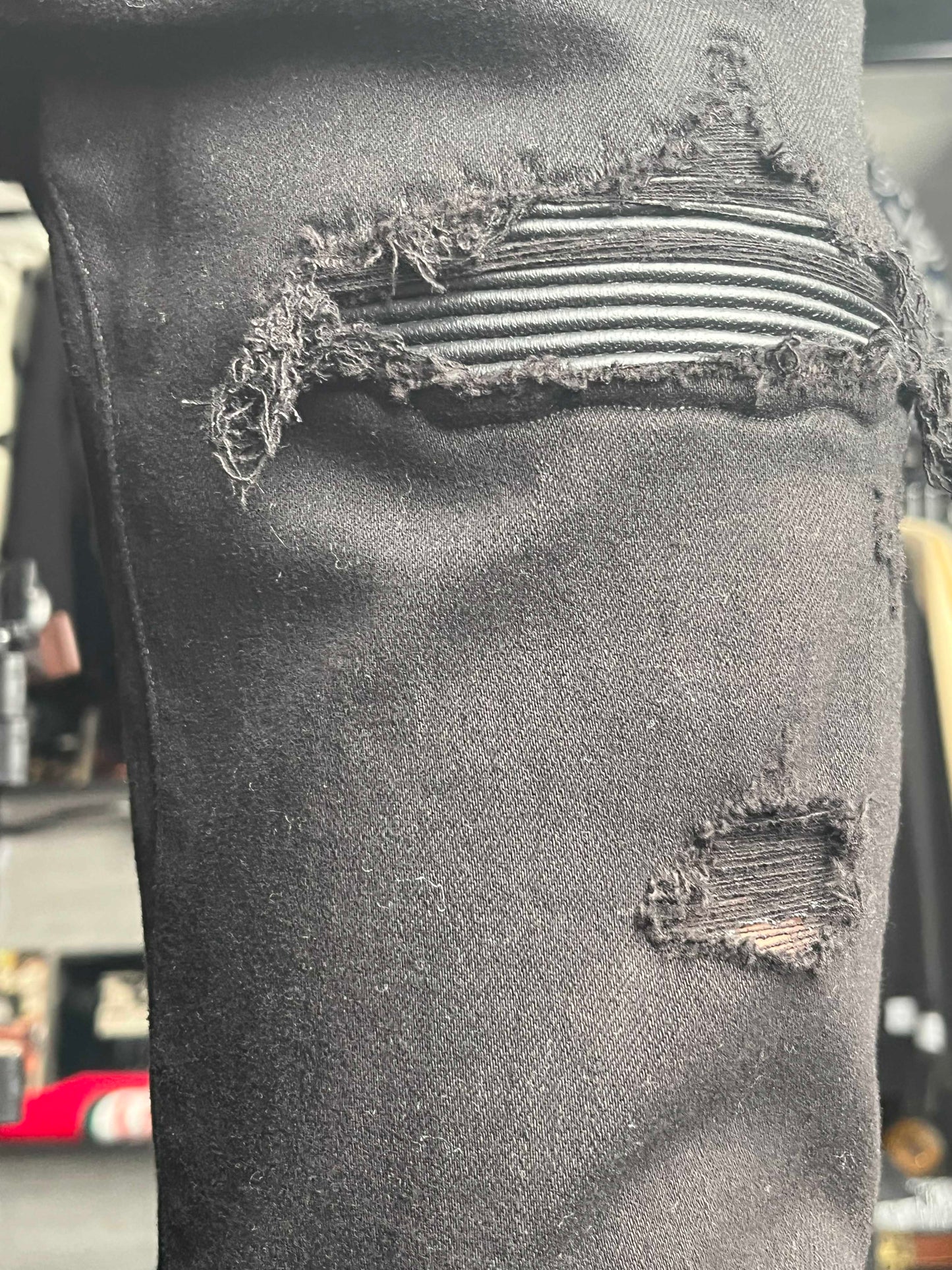 Amiri Mx1 Black Denim