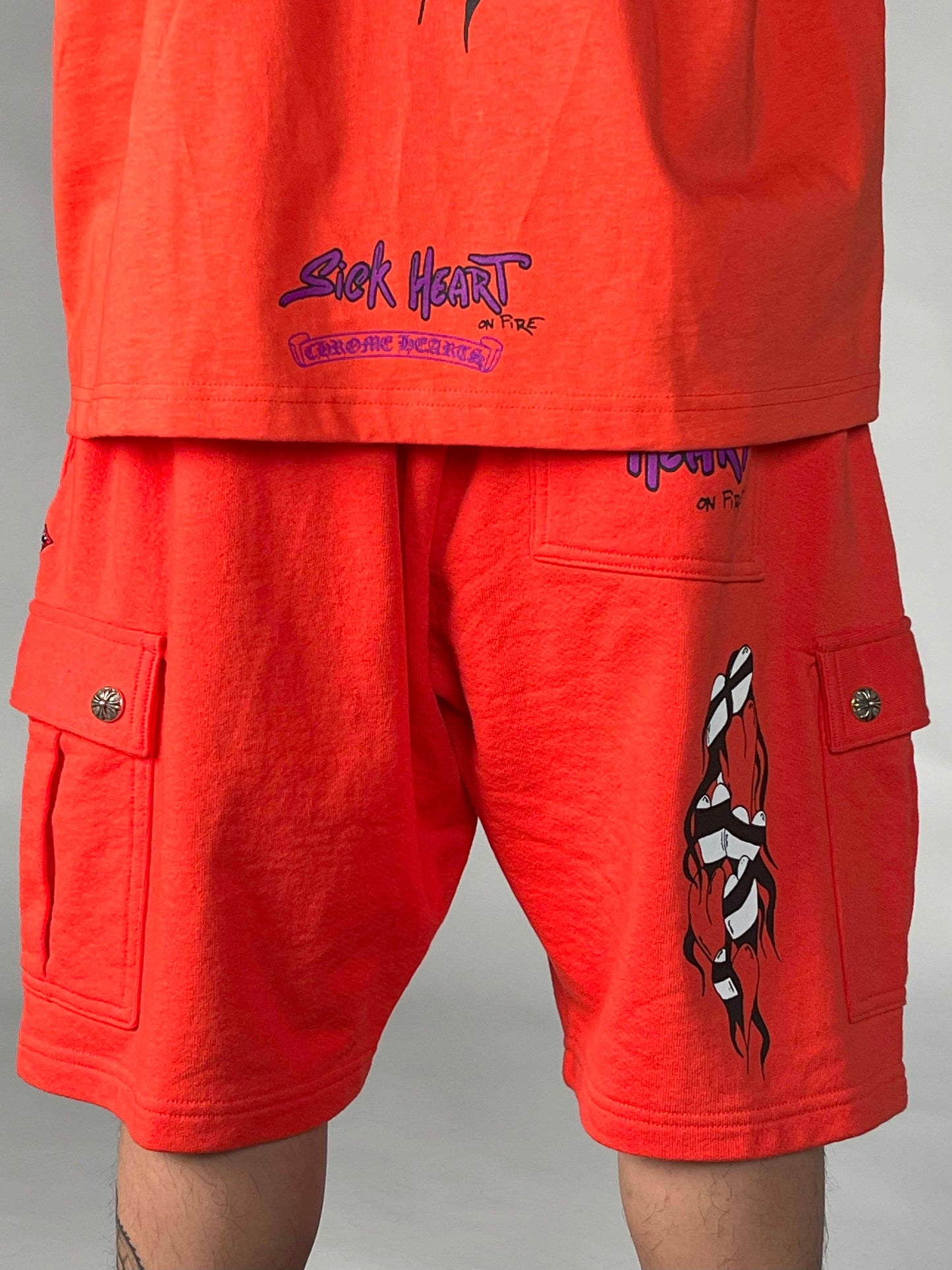 Chrome Hearts Mattyboy Sadistic Lip Sweat Shorts