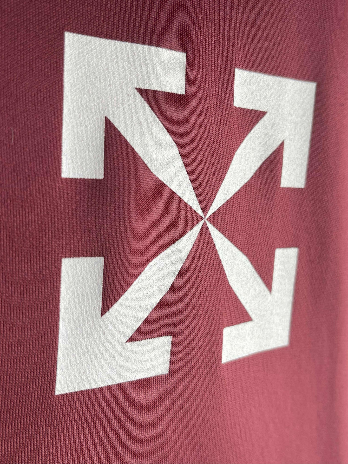Off-White Single Arrow Slim Tracktop Barolo White