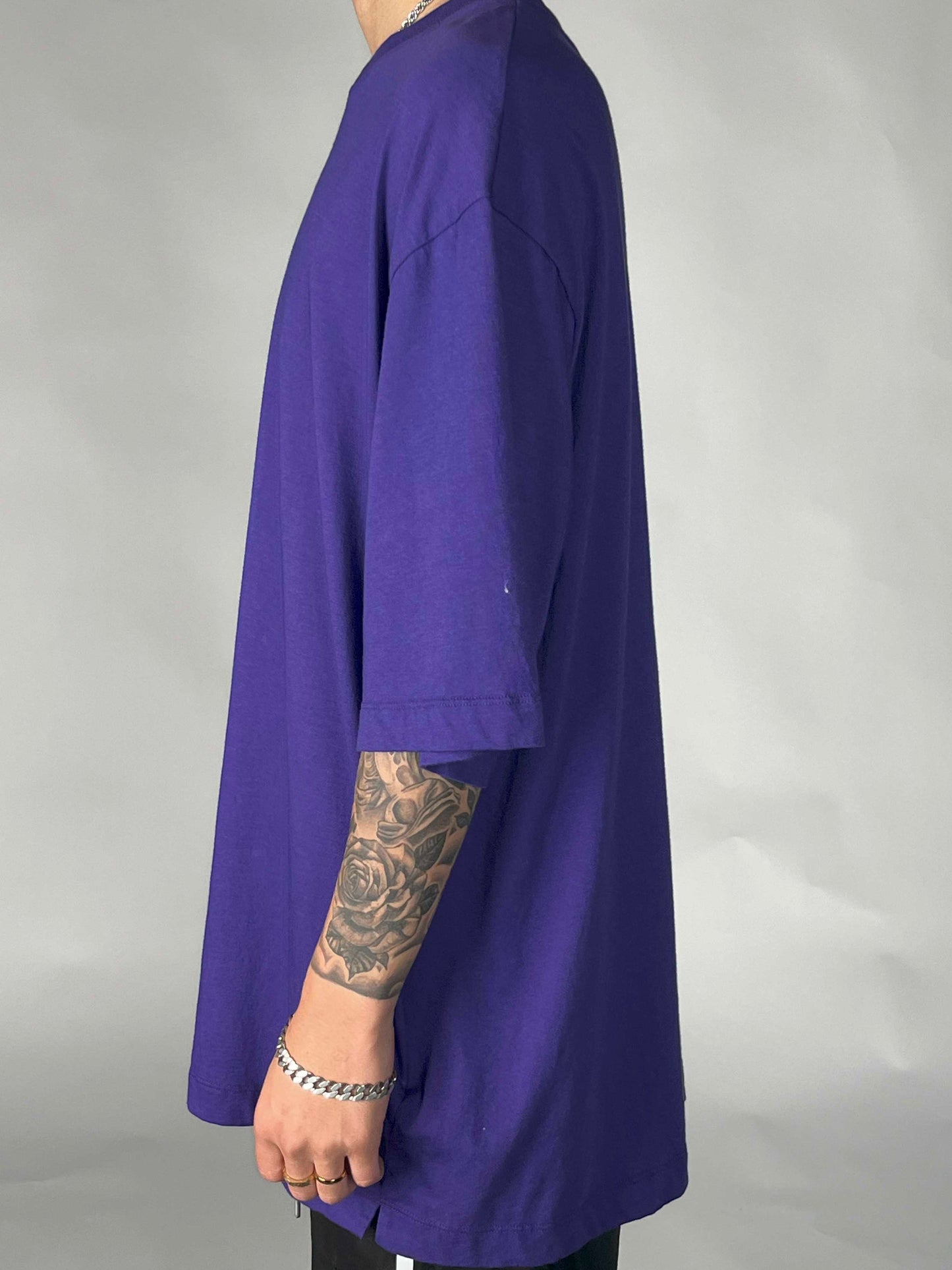 Off-White Paint Mirror Over Skate Purple S/S Tee