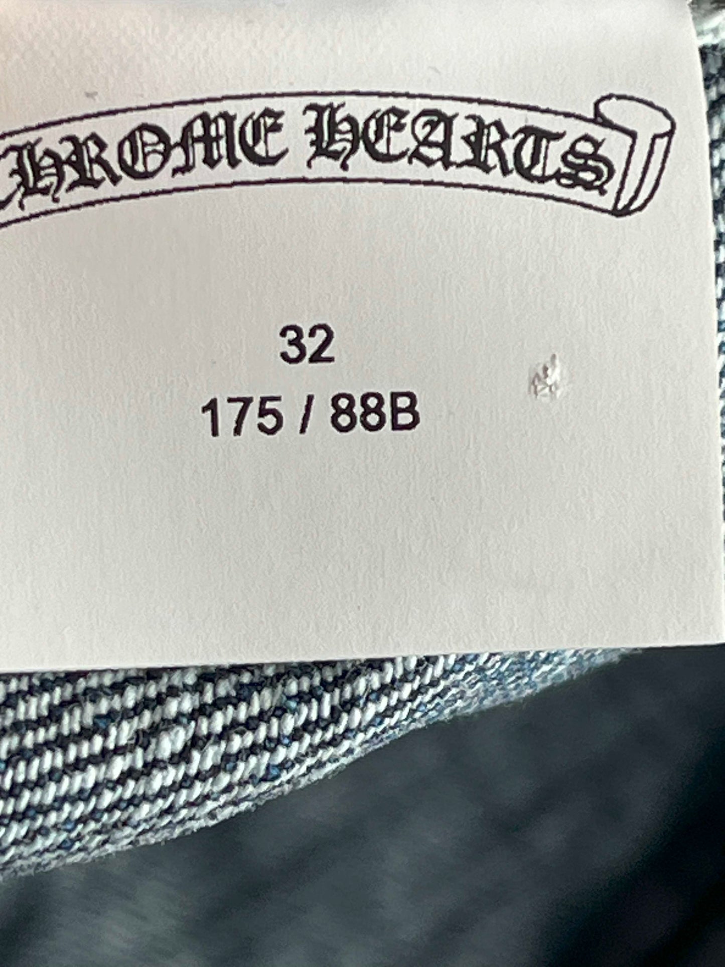 Chrome Hearts Indigo Denim Pants