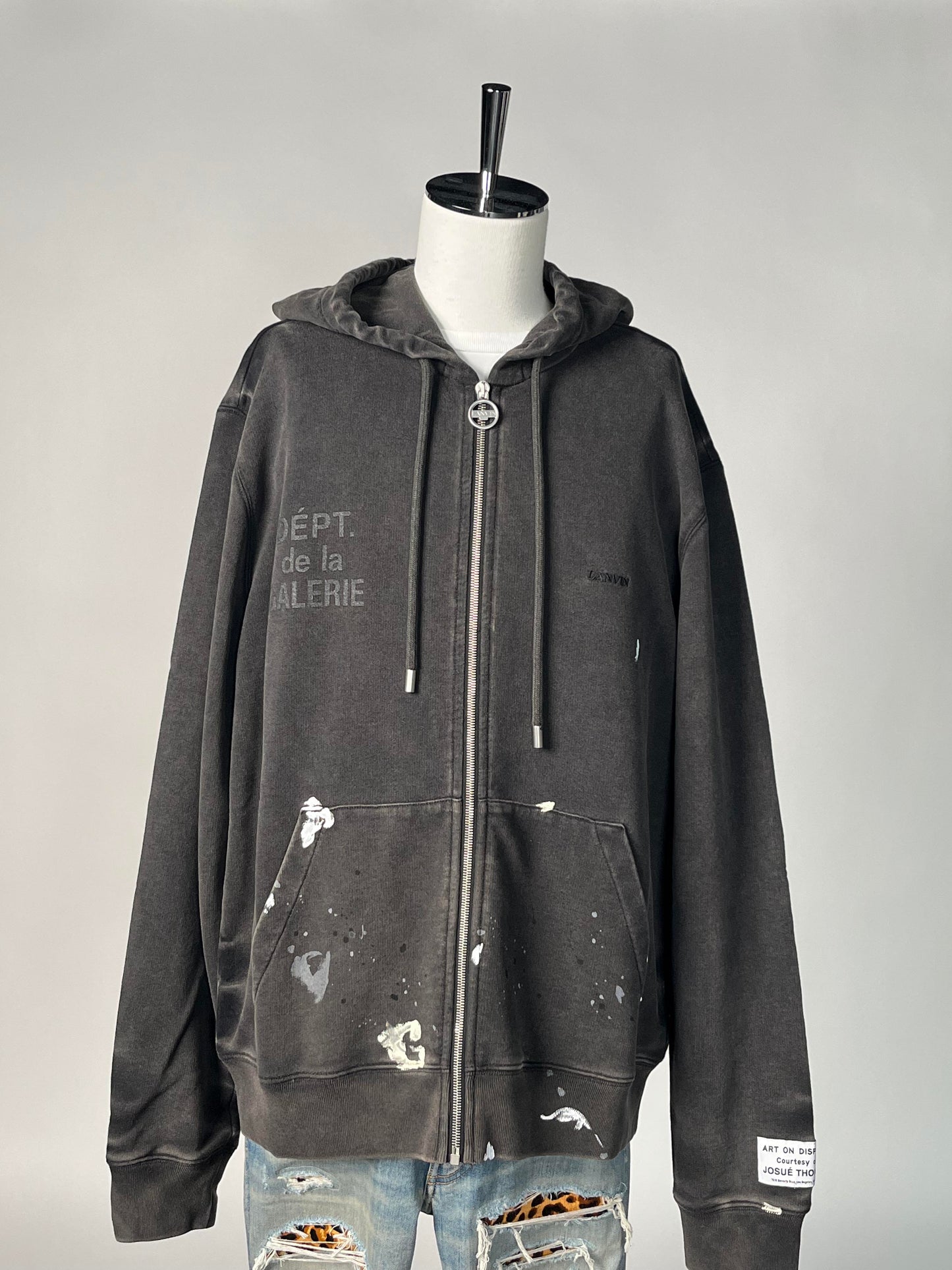 Galley Dept × LANVIN Paint Zip Up Hoodie