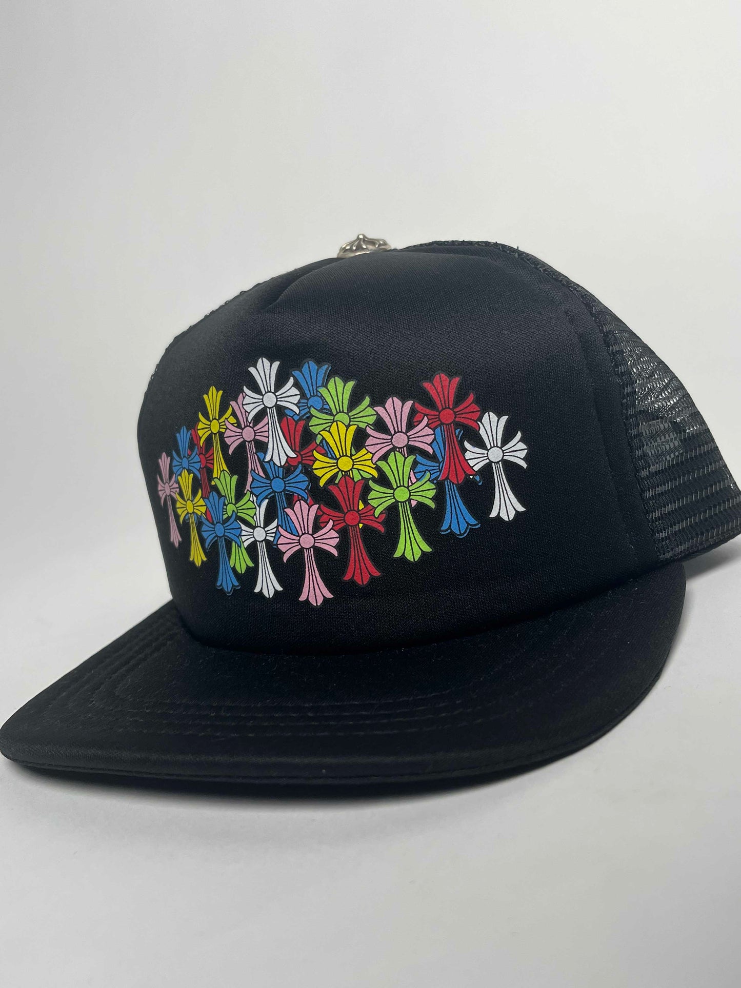 Chrome Hearts Multi-color Semetery Cross Trucker Cap