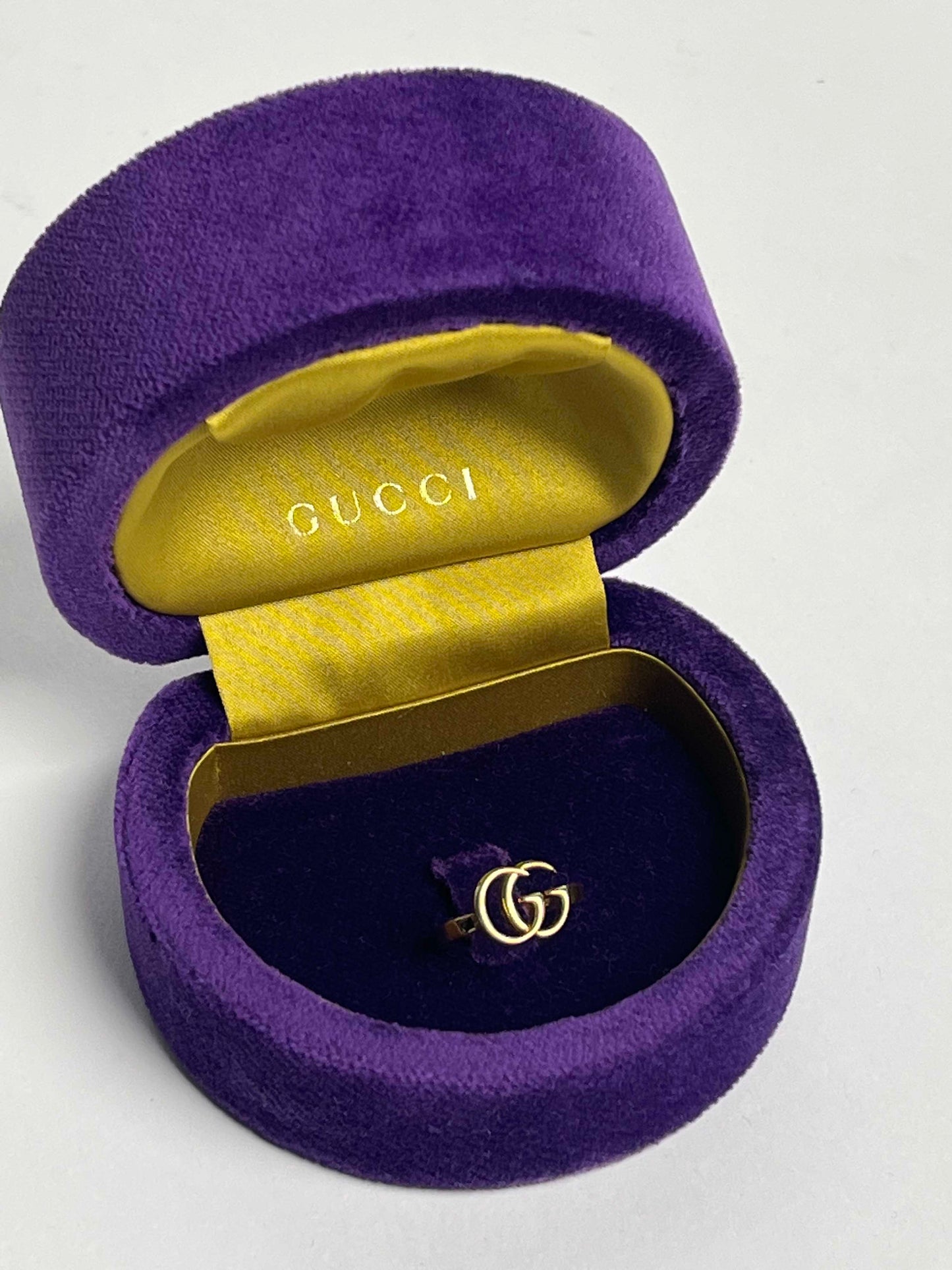 GUCCI Double G Yellow Gold Ring