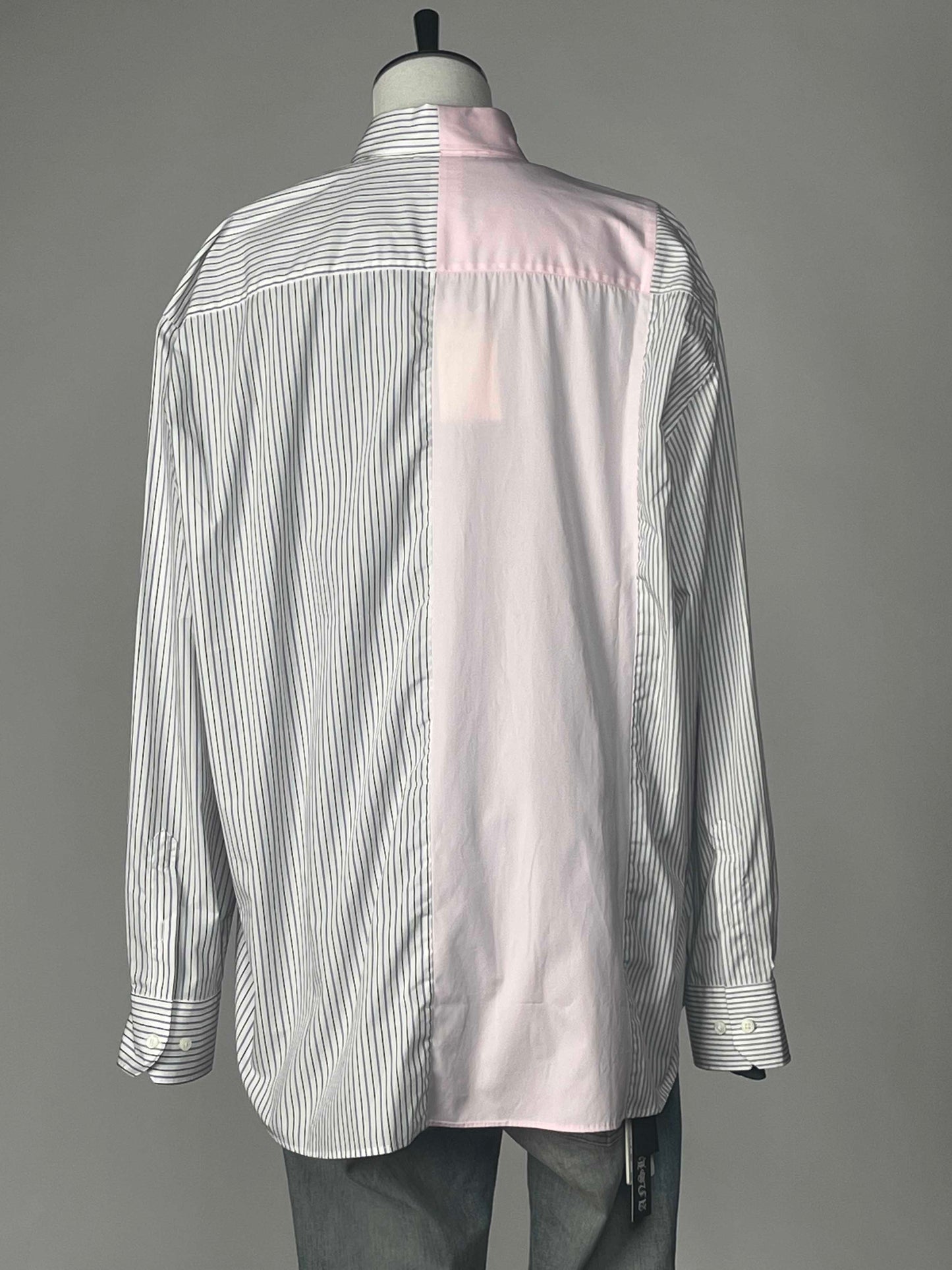 Vetements Cut-up Logo Shirt M White & Pink