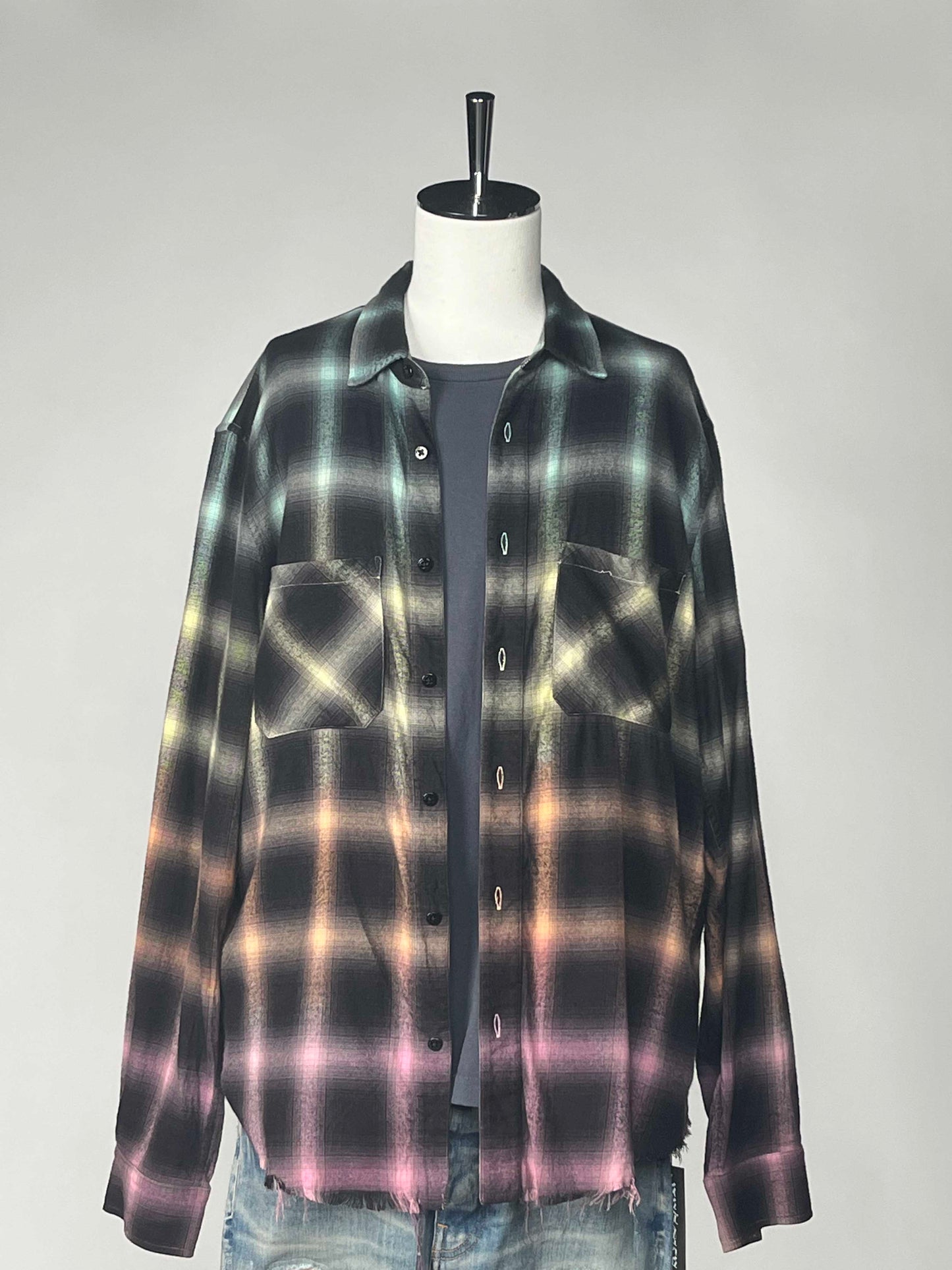 AMIRI Ombre Plaids Shirt M Multi