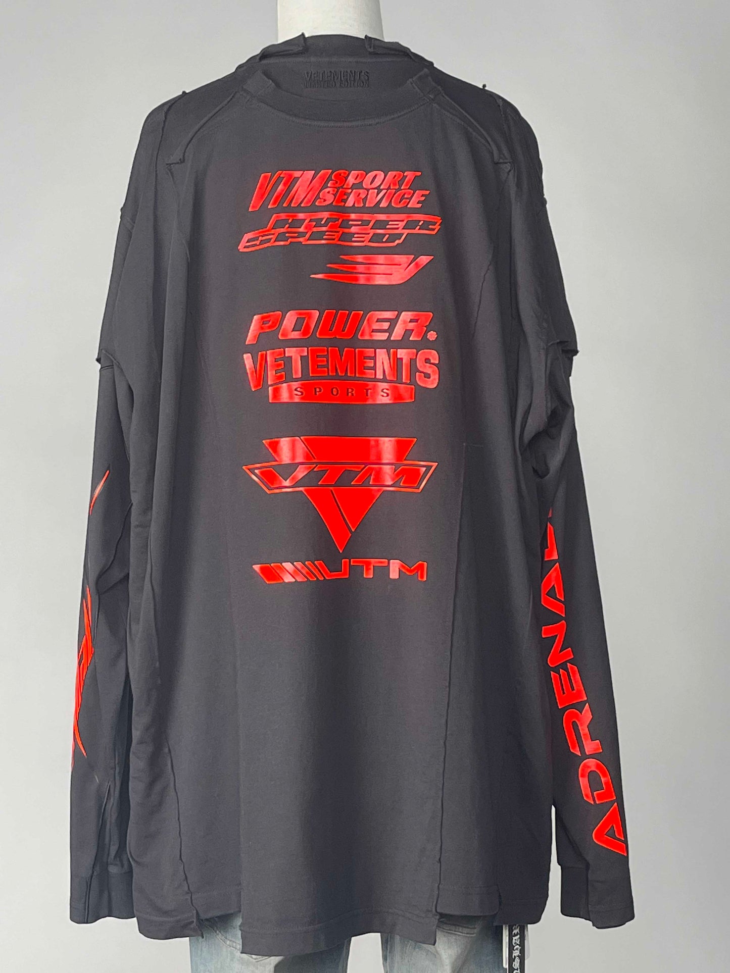 Vetements Motocross Patched L/S Tee XS Black