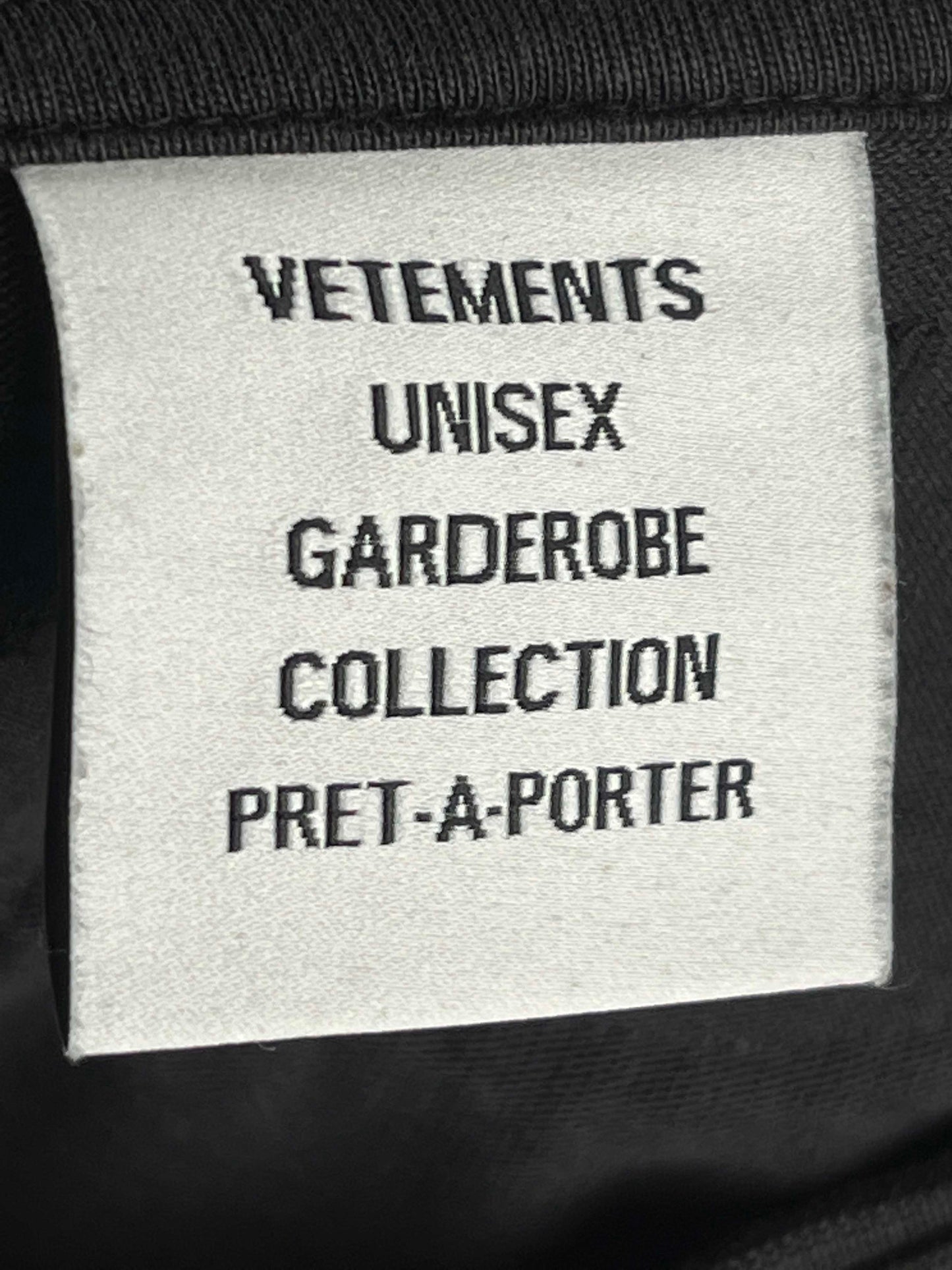 Vetements Motocross Patched L/S Tee XS Black
